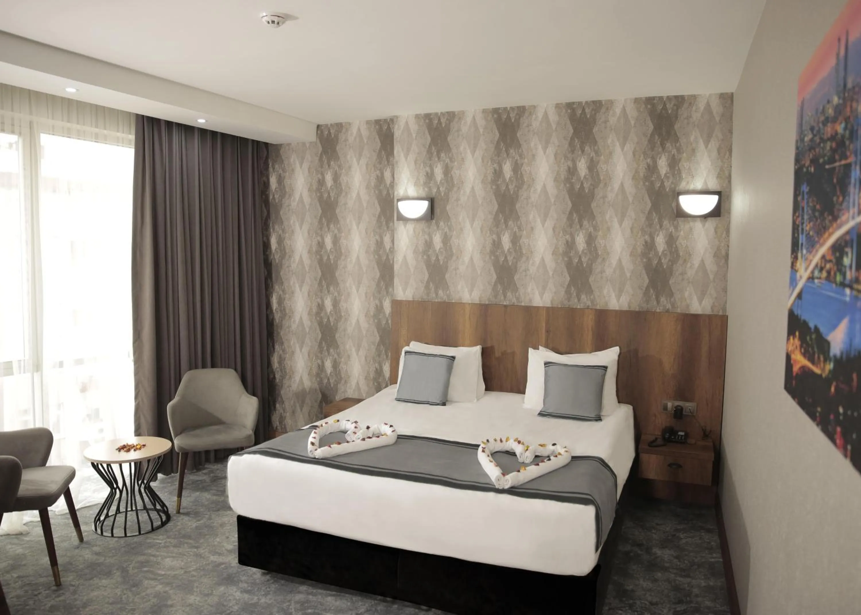 Bed in Istanbul Airport Express Hotel