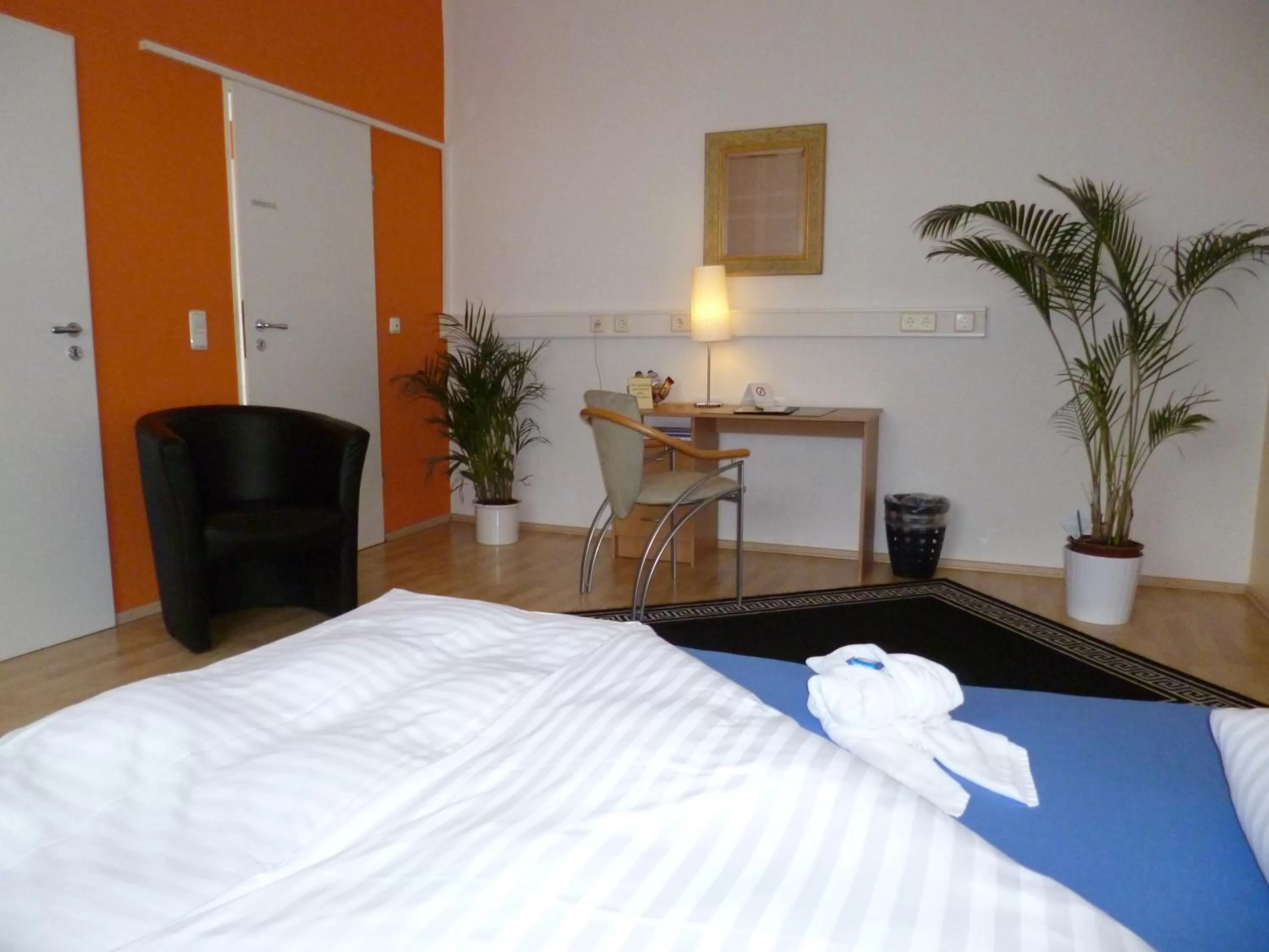 Decorative detail, Bed in Hotel Restaurant Marbella