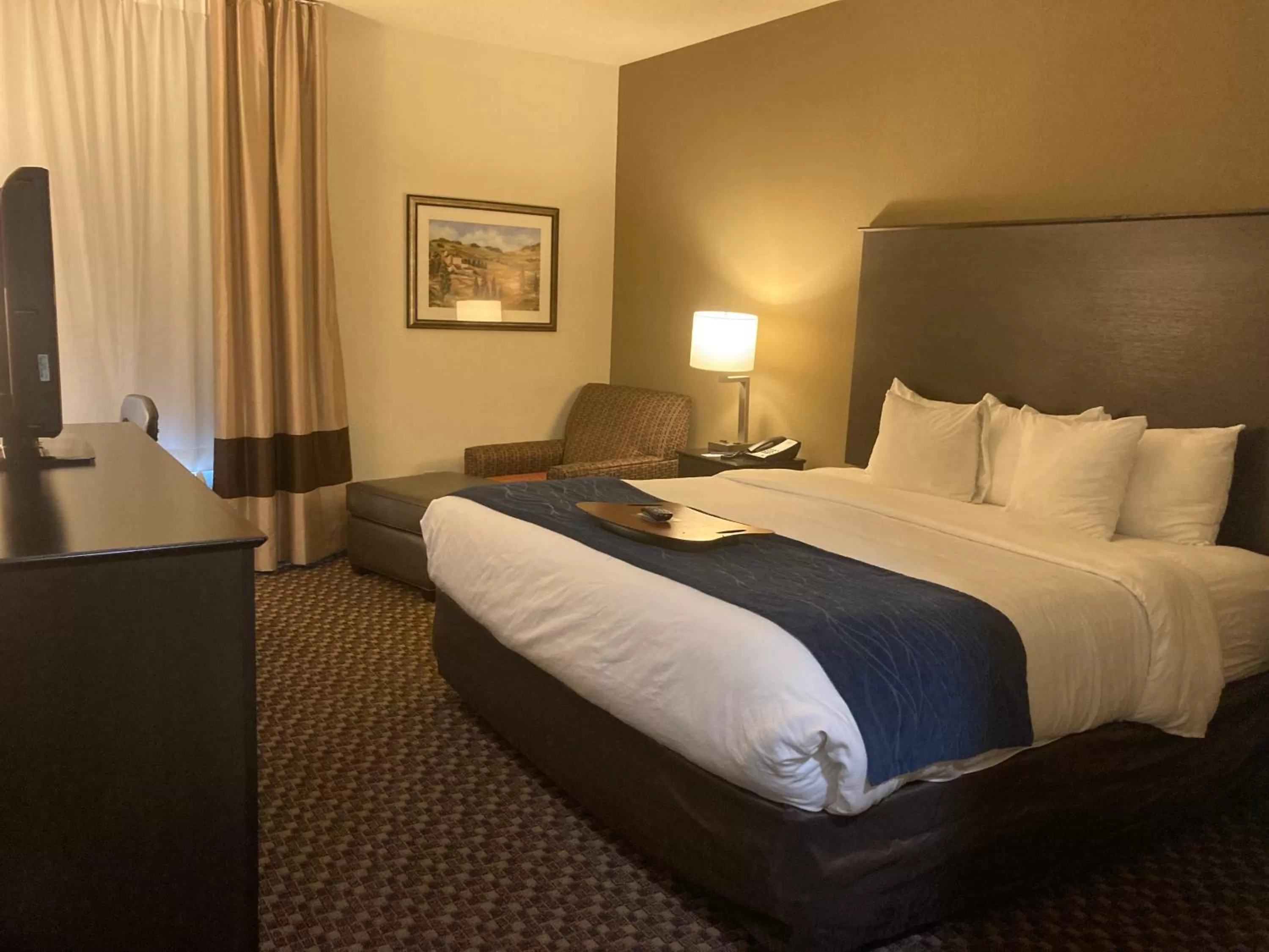 Bedroom, Bed in Comfort Inn Wings Stadium