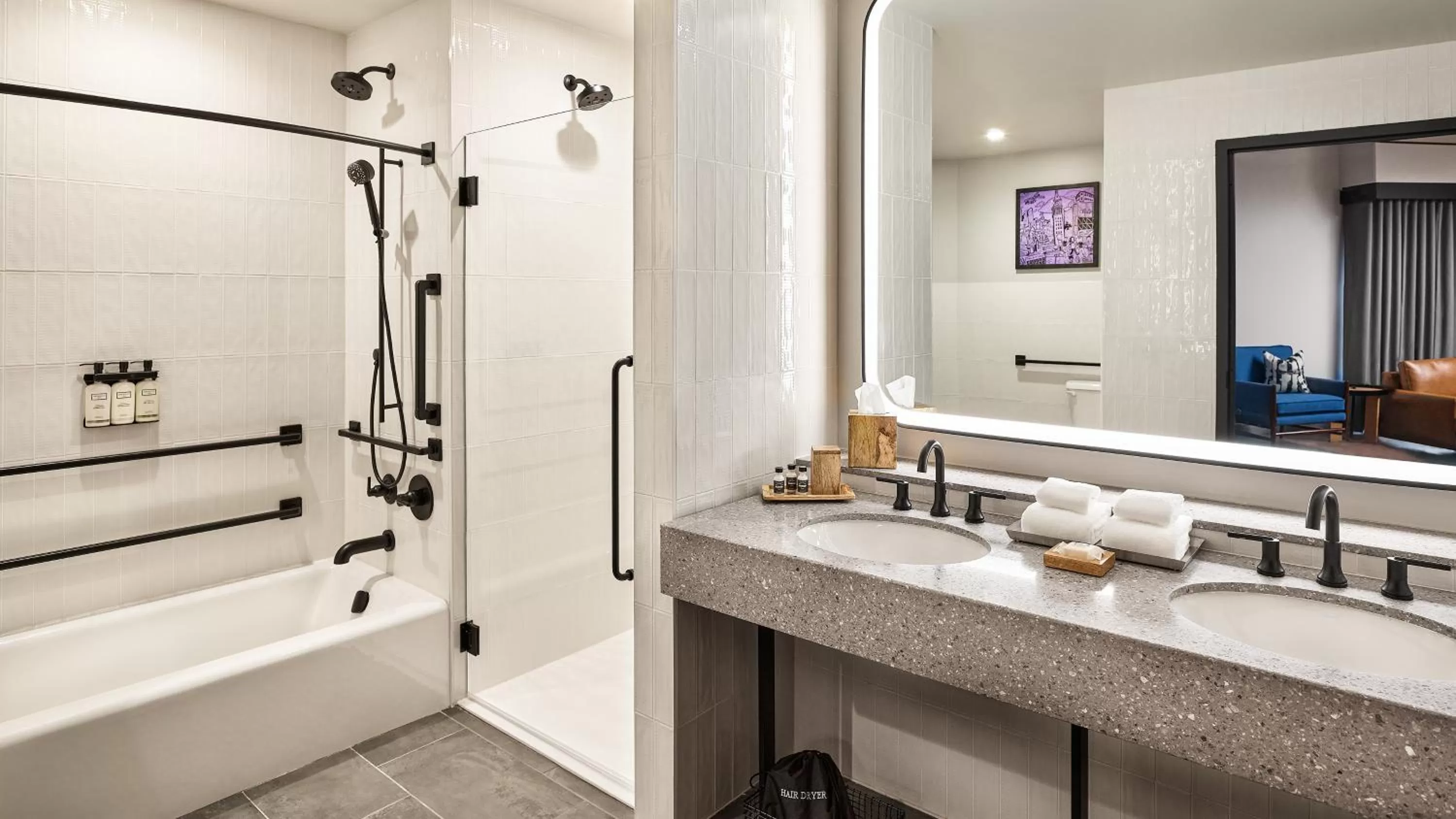 Bathroom in The Rally Hotel at McGregor Square