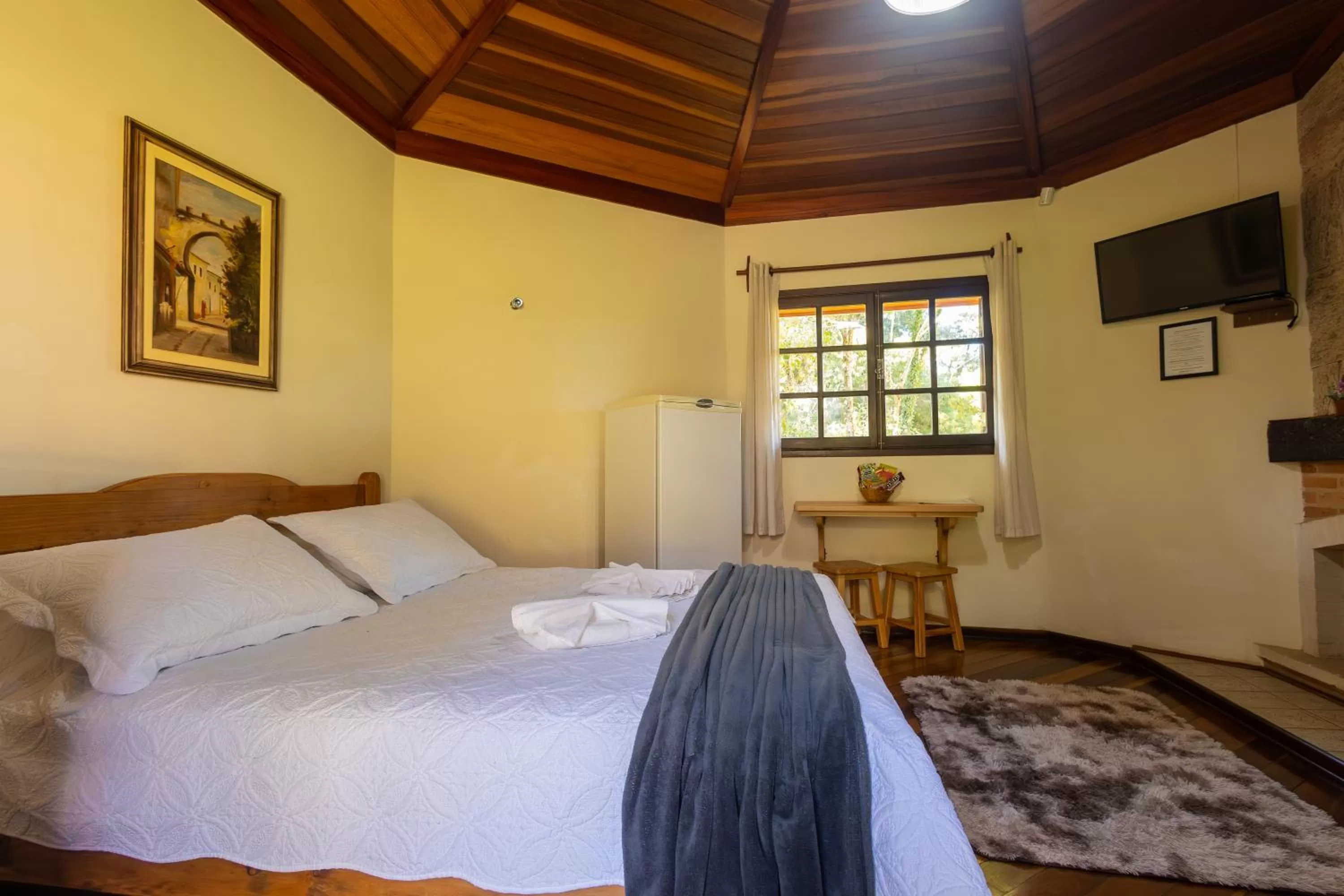 Bed in Pousada 3 Pinheiros