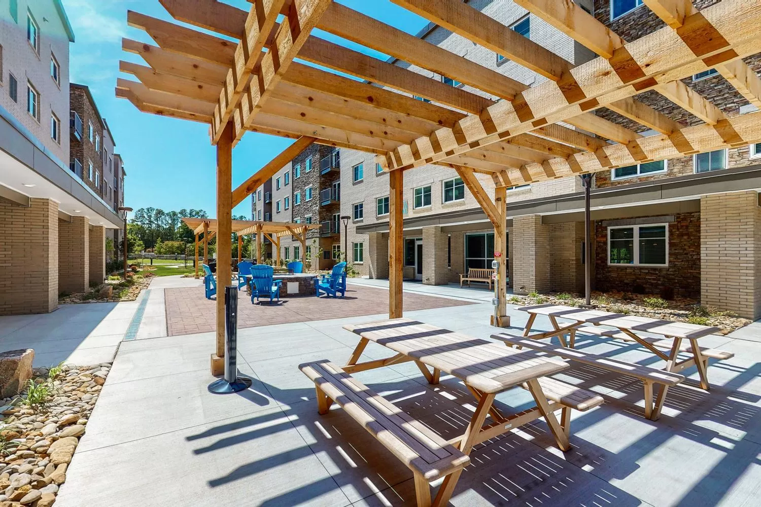 Patio in WaterWalk Extended Stay Raleigh Durham Research Triangle
