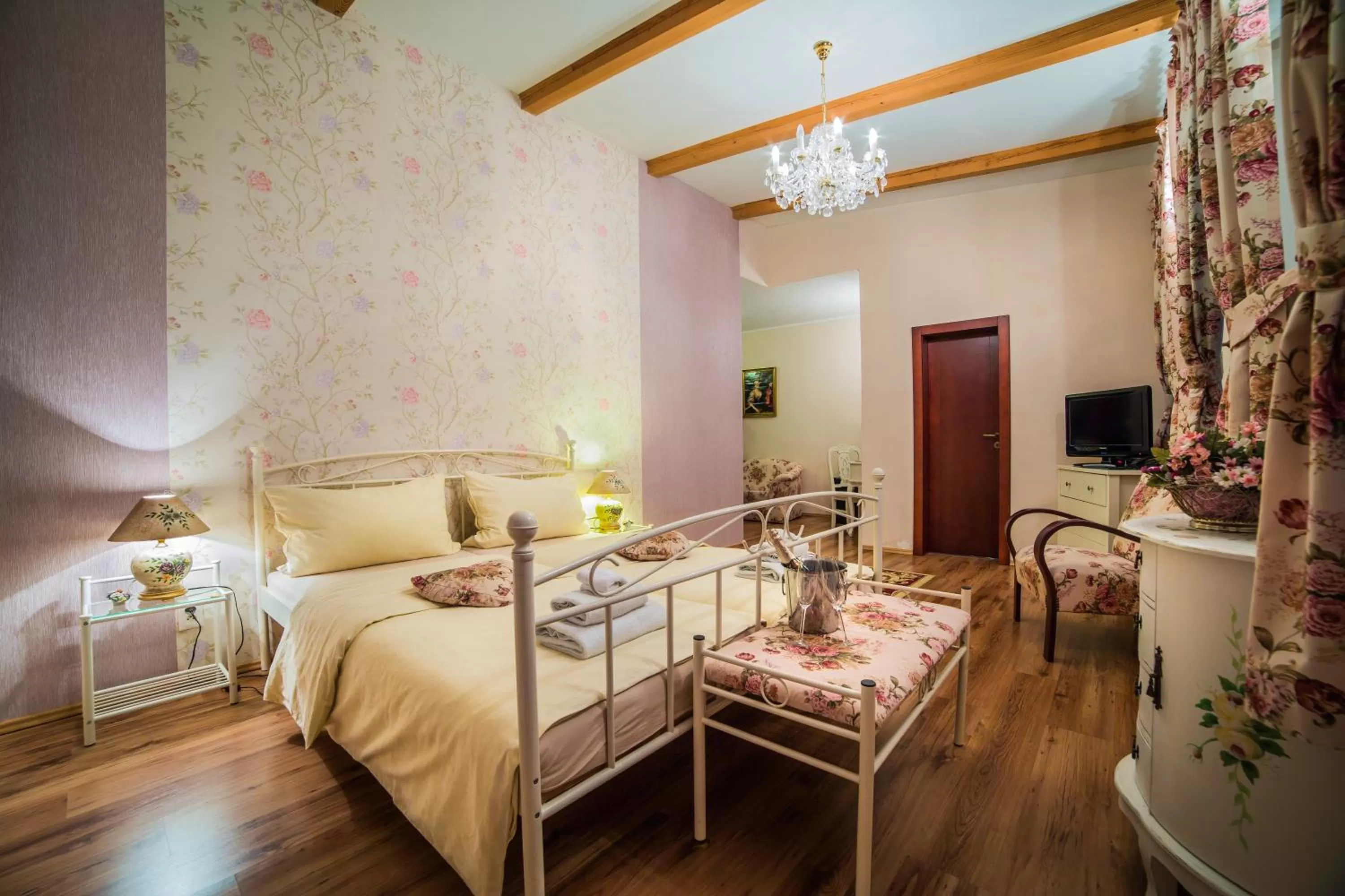 Bed in Eco Friendly Hotel Dália