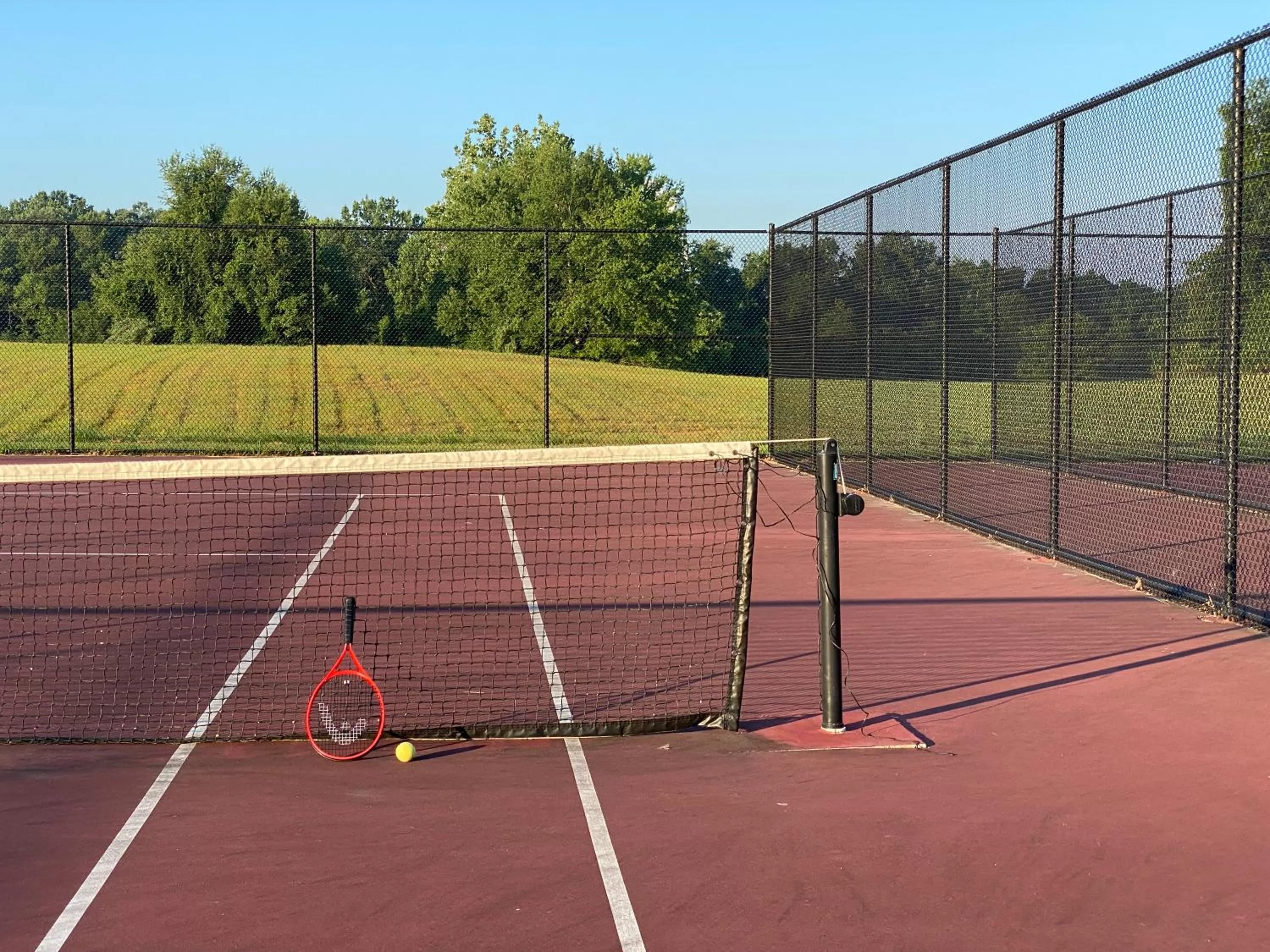 Tennis court in Salamander Resort and Spa