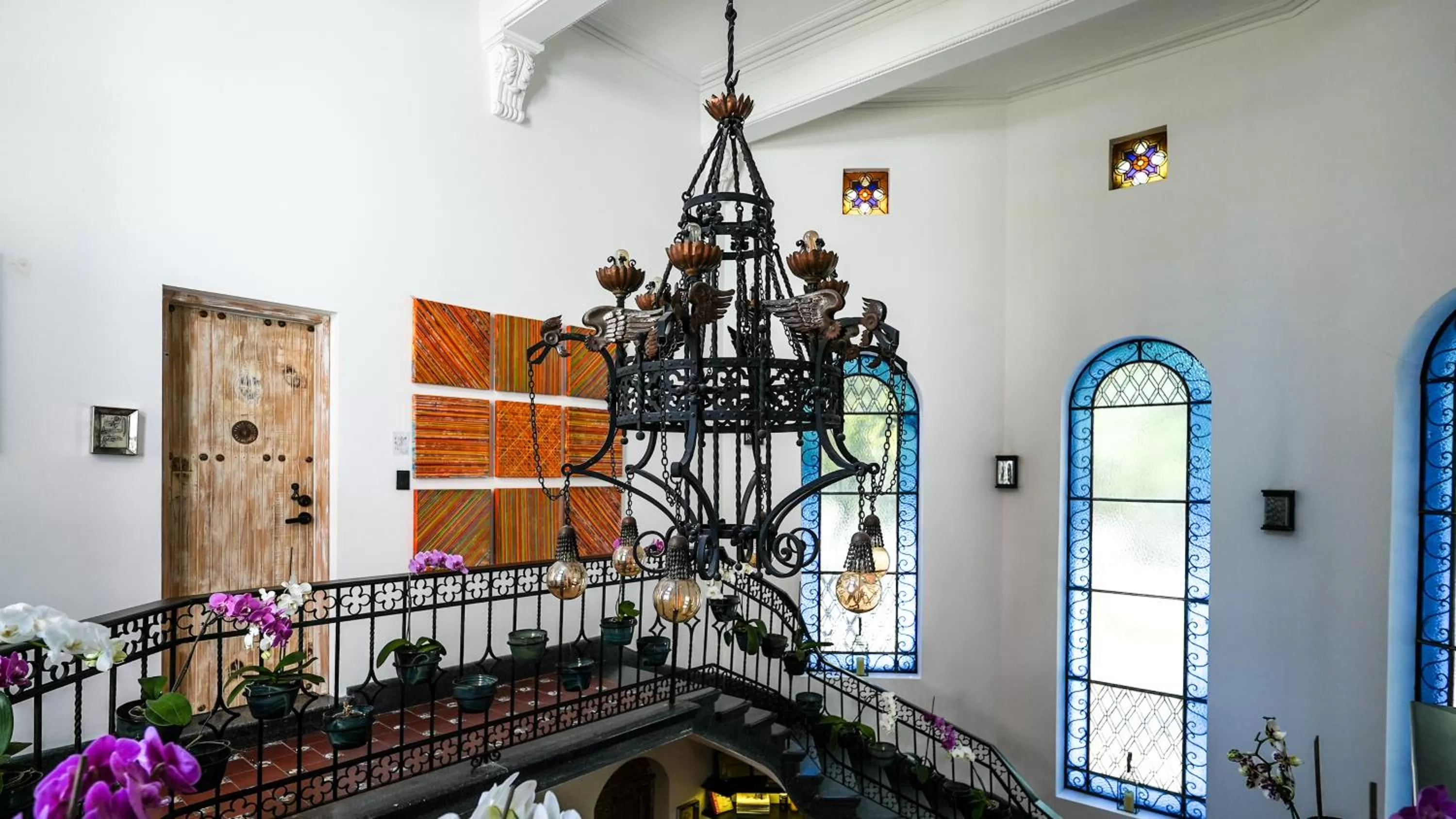 Decorative detail in Orchid House Mexico City