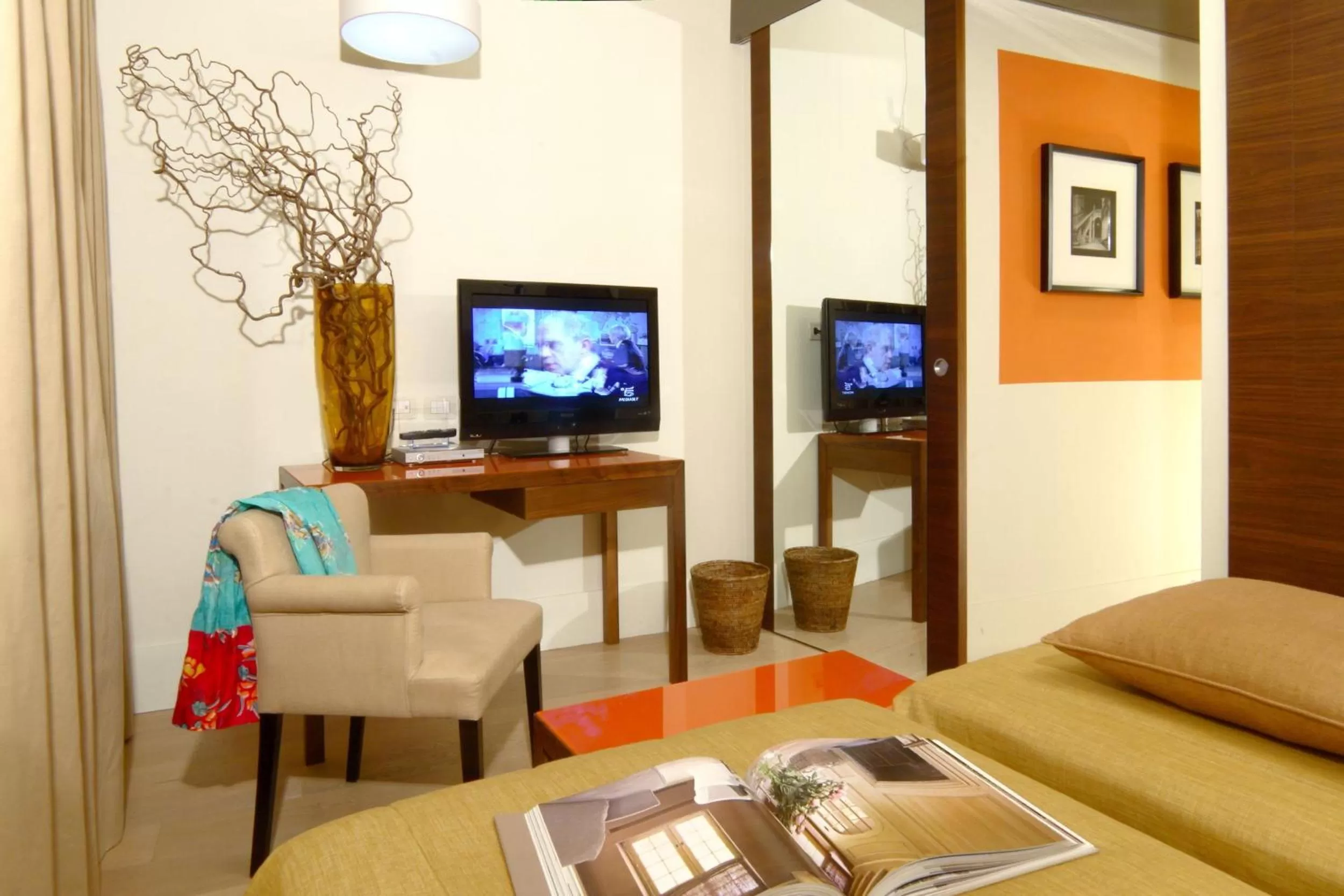 Bed in Hotel Adriano