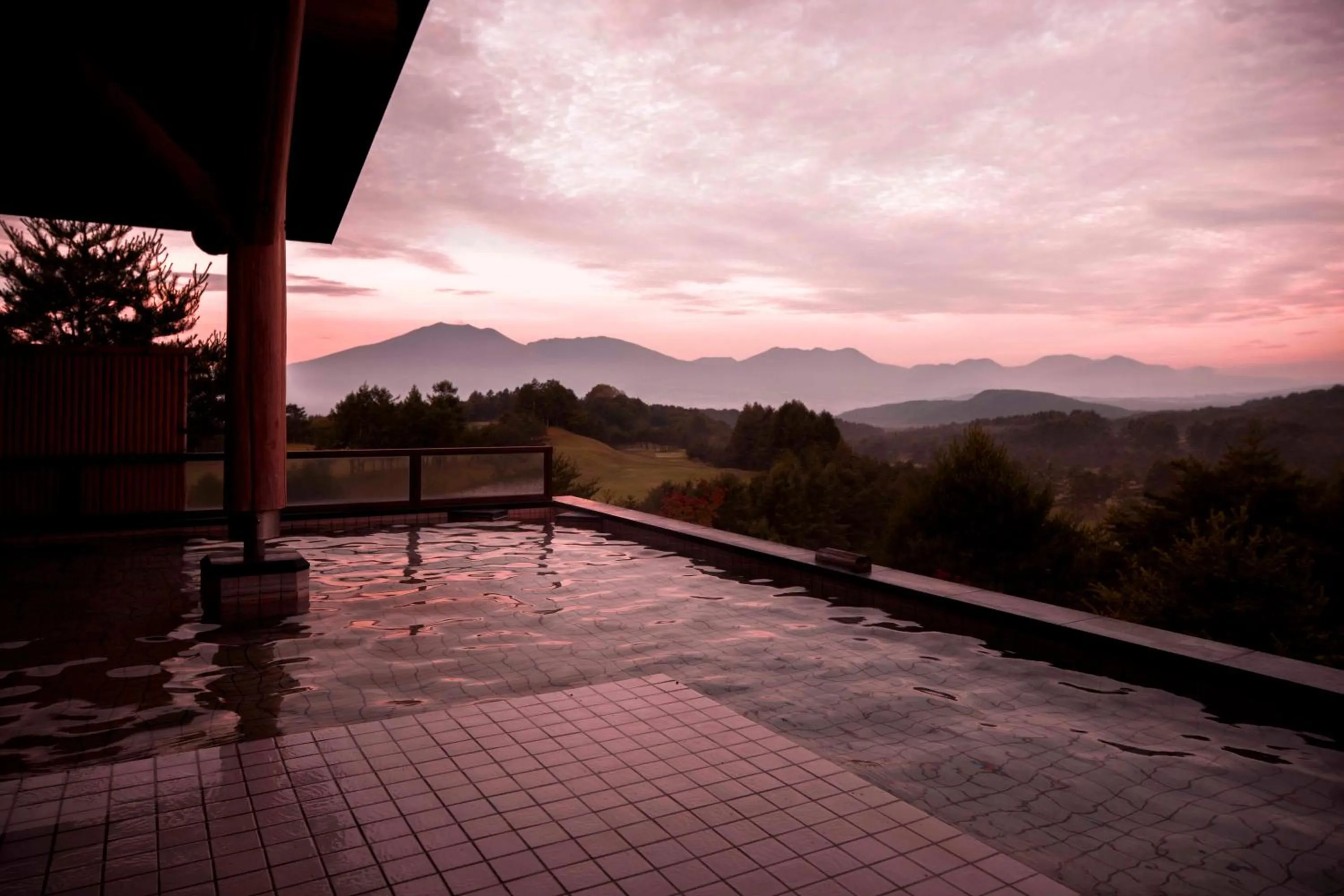 Hot Spring Bath in Tsumagoi Prince Hotel