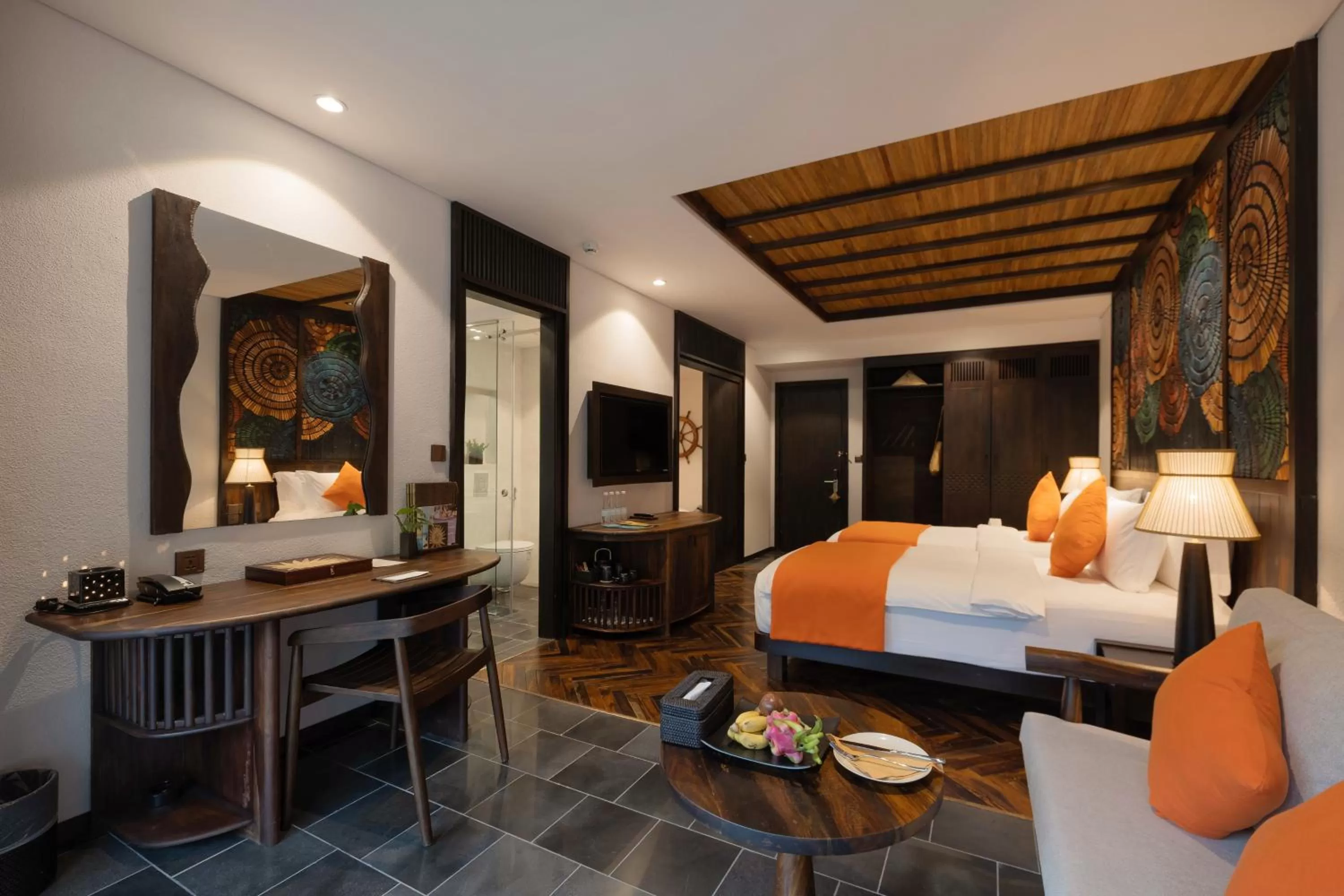 Shower, Bed in Amiana Resort Nha Trang