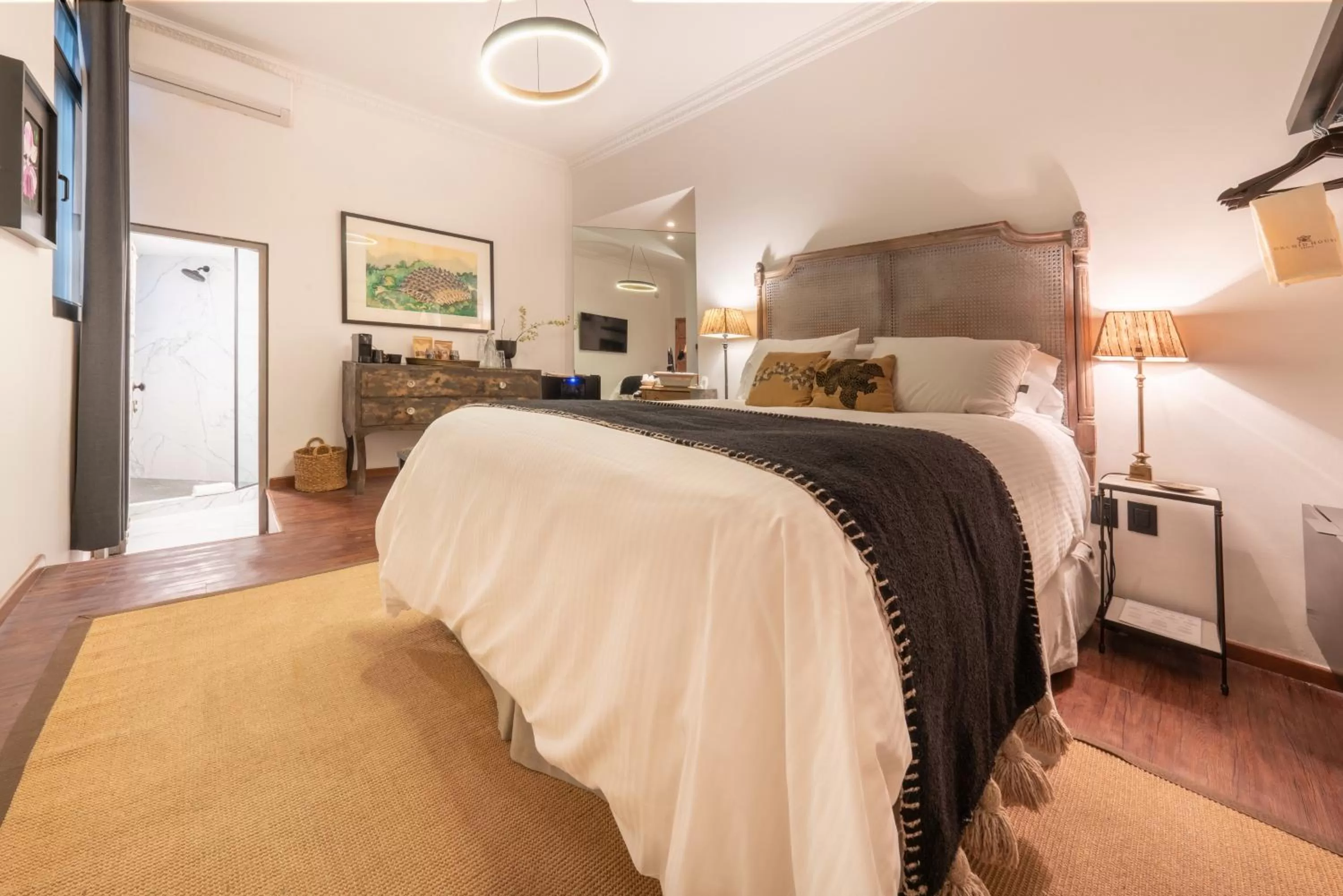 Bed in Orchid House Mexico City