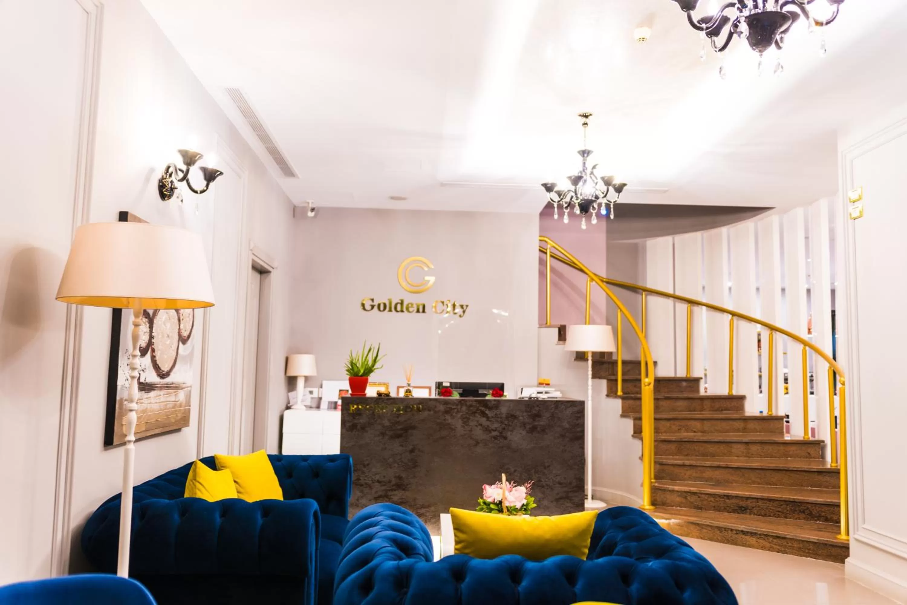 Lobby or reception in Golden City Hotel , Tirana