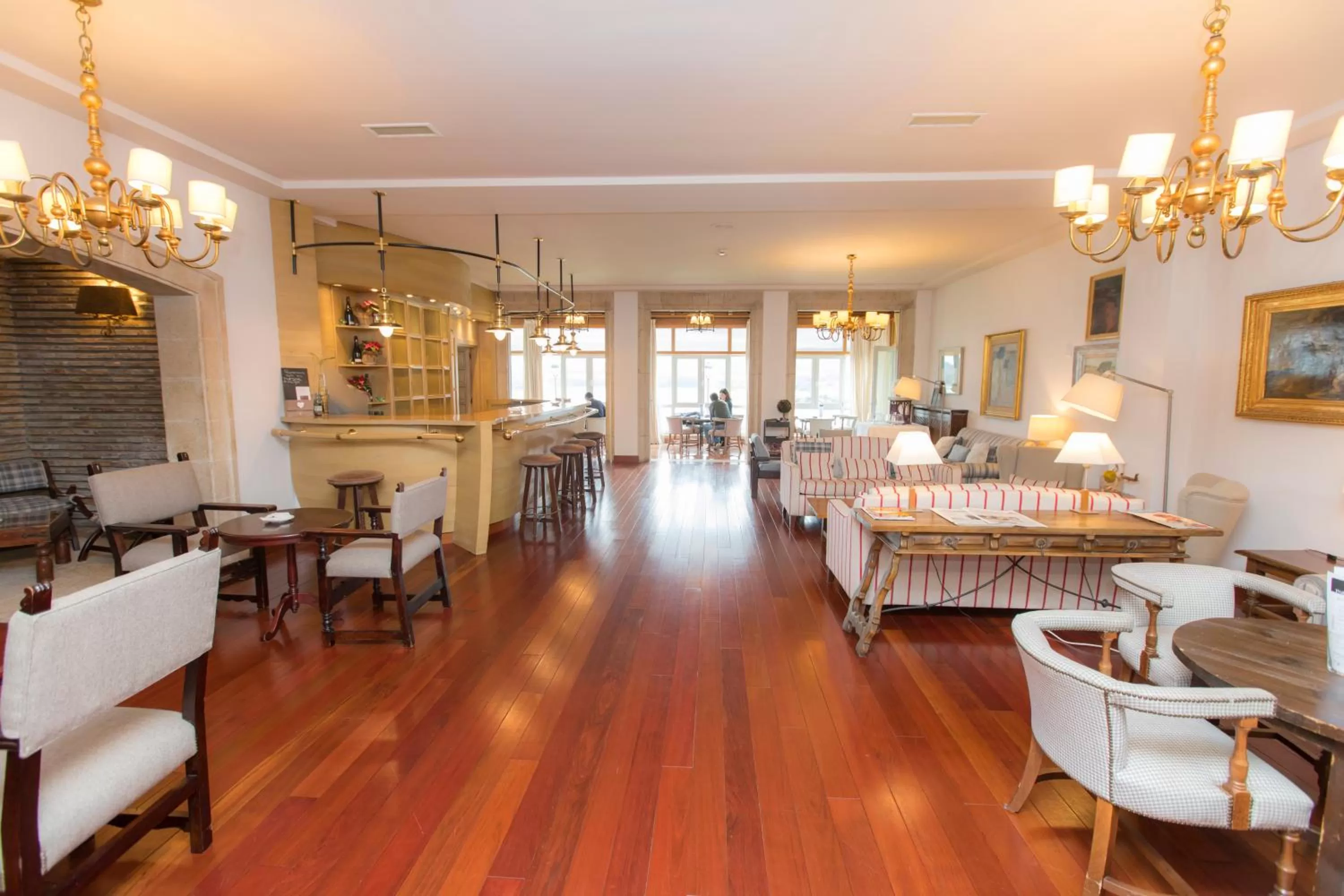 Lounge or bar in Parador de Ribadeo