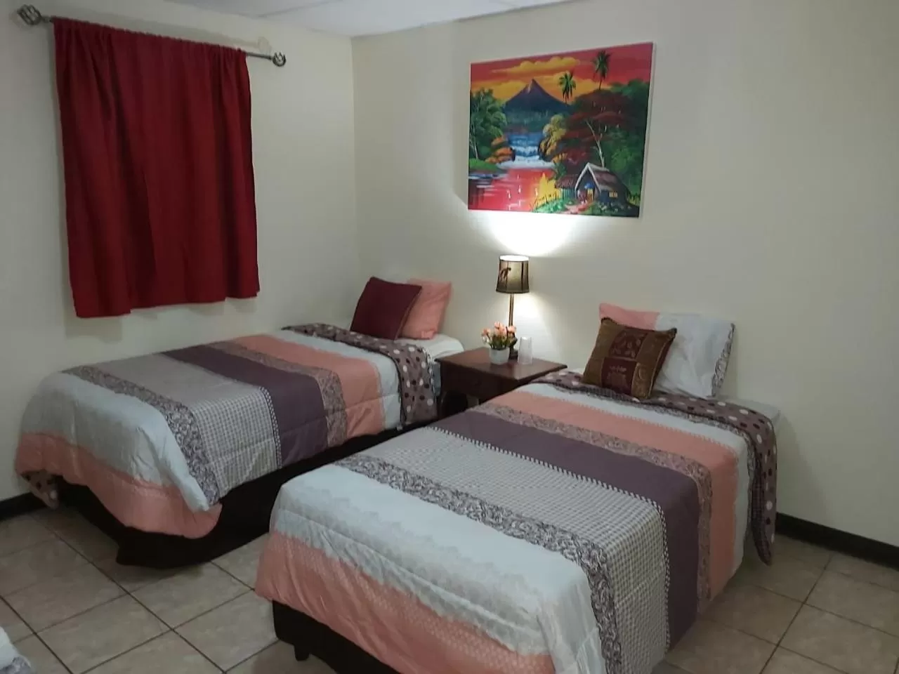 Bed in Hotel Villa Angelo