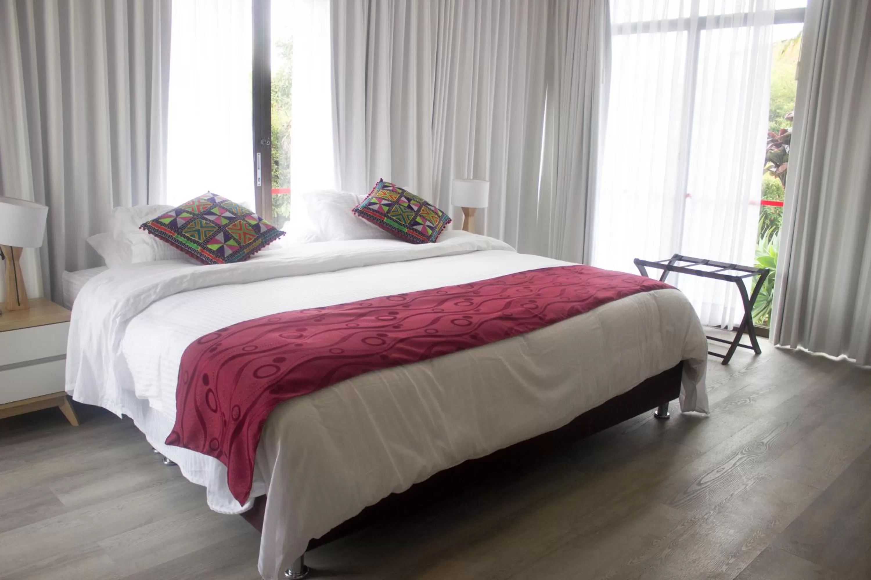 Bed in Cotinga Hotel Spa