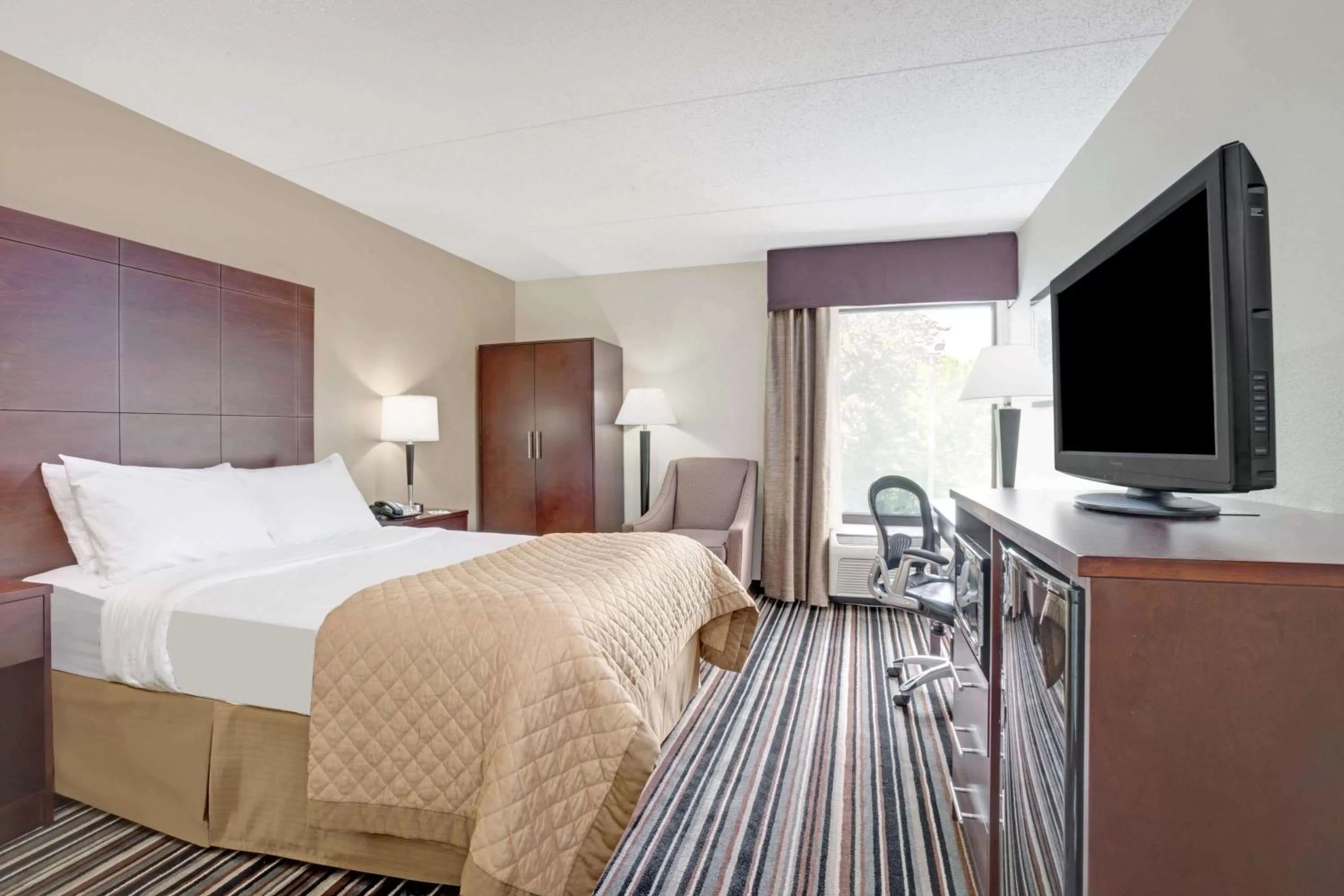 Photo of the whole room, Bed in Wyndham Garden Charlotte Airport Southeast