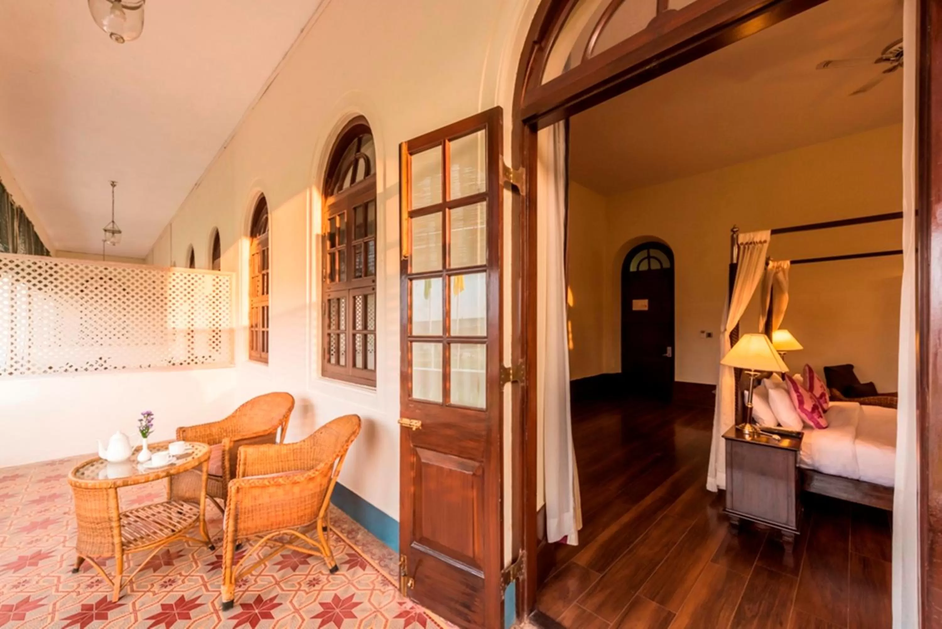 Balcony/Terrace, Bed in Royal Orchid Brindavan Garden Mysore