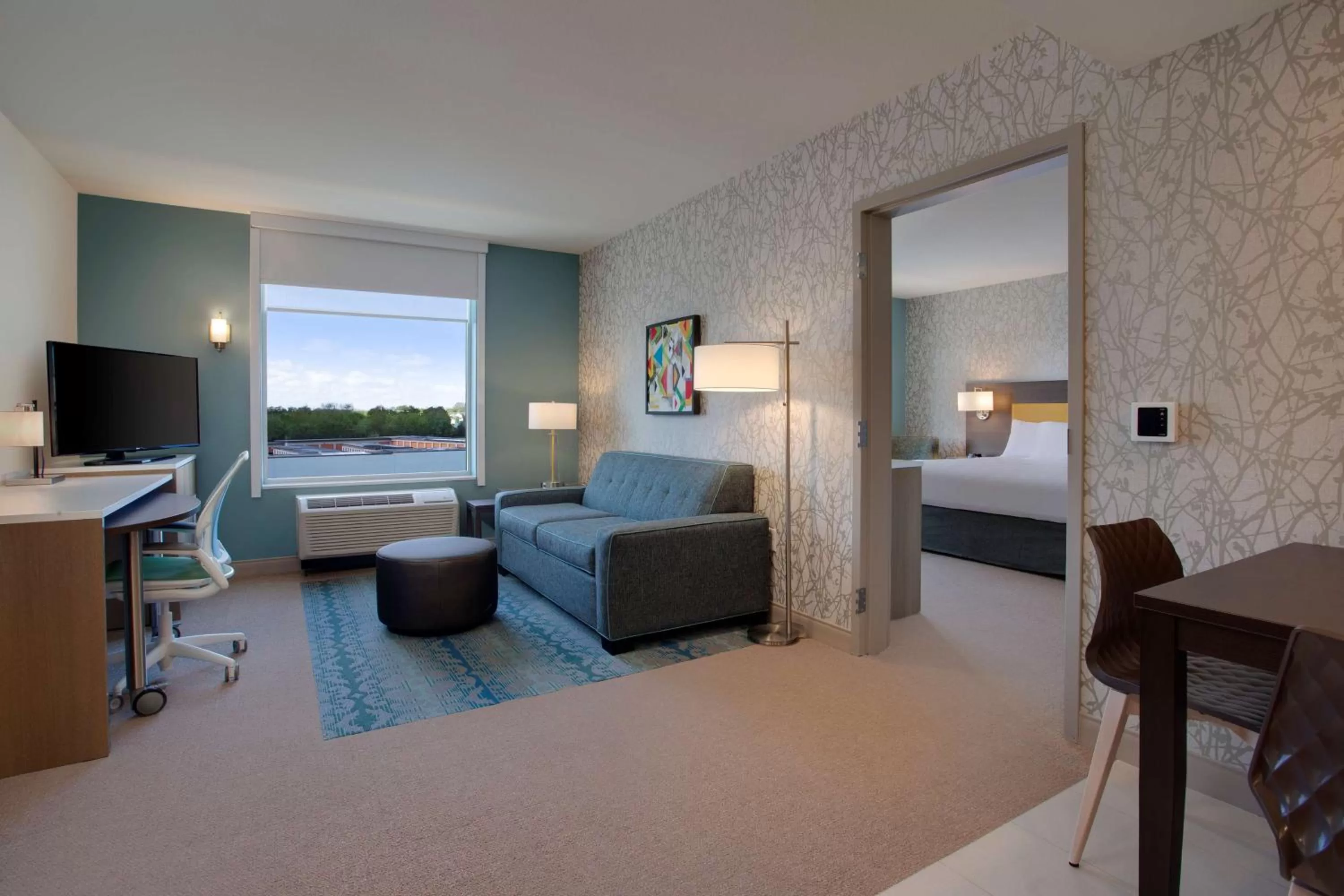TV and multimedia, Bed in Home2 Suites By Hilton Lewes Rehoboth Beach