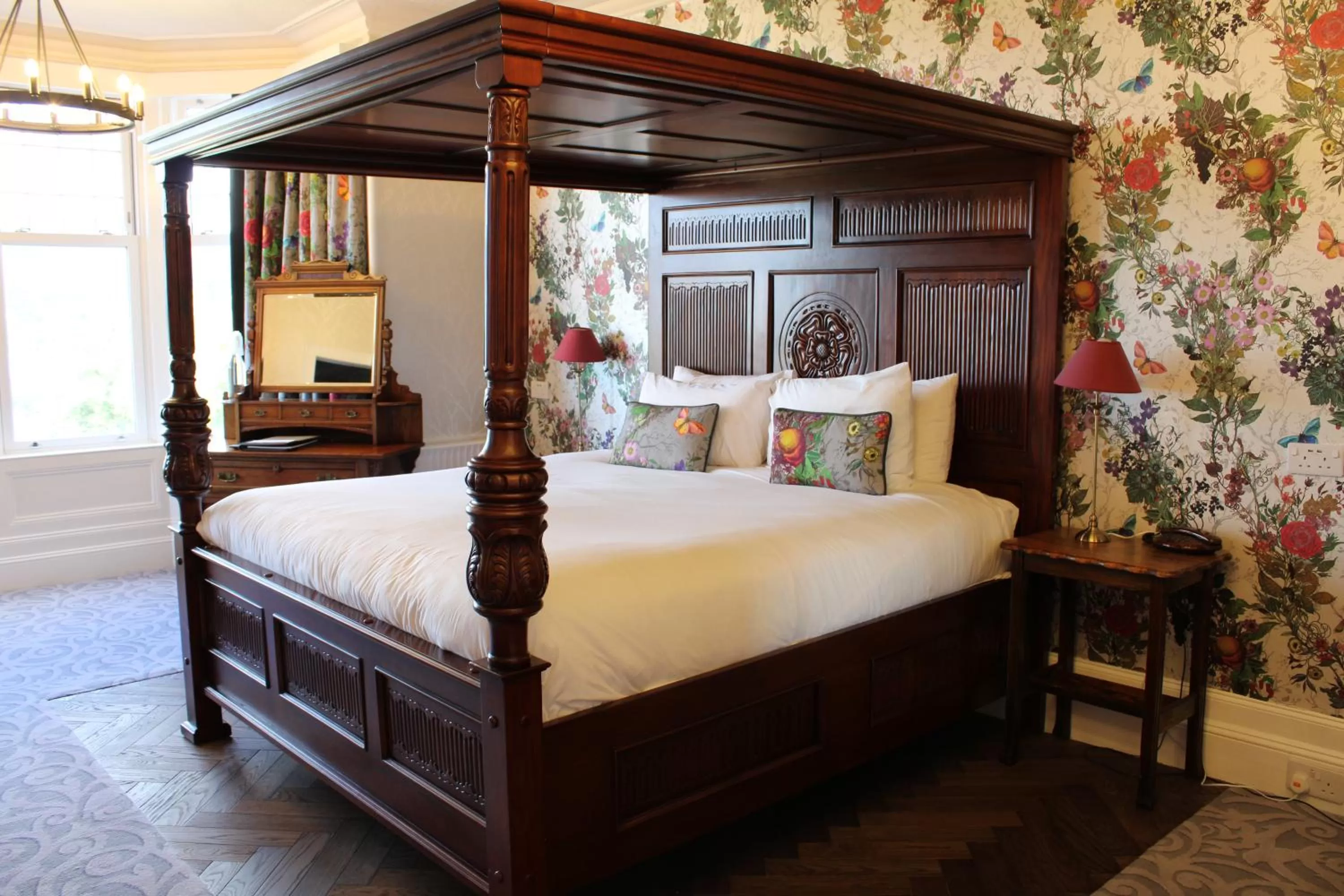 Bed in Falls of Lora Hotel