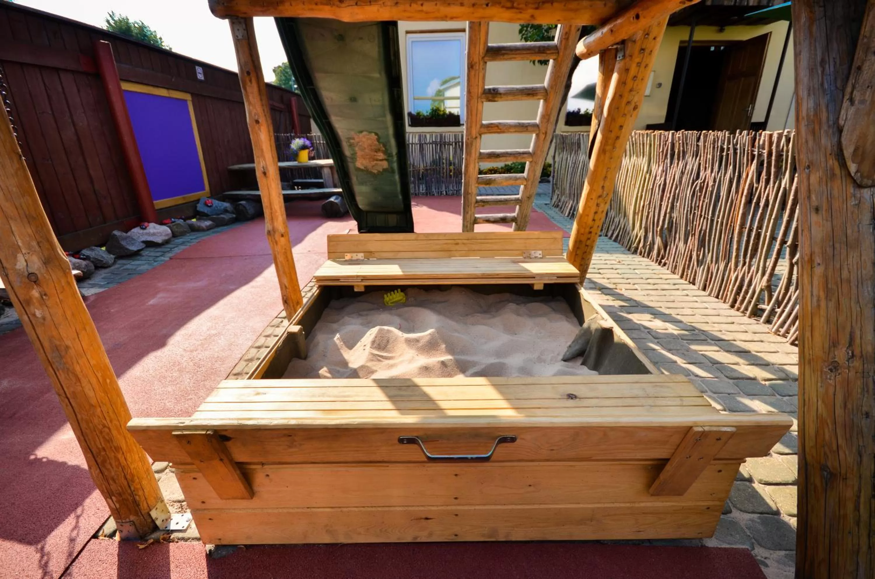 Children play ground in Veldzes Nams