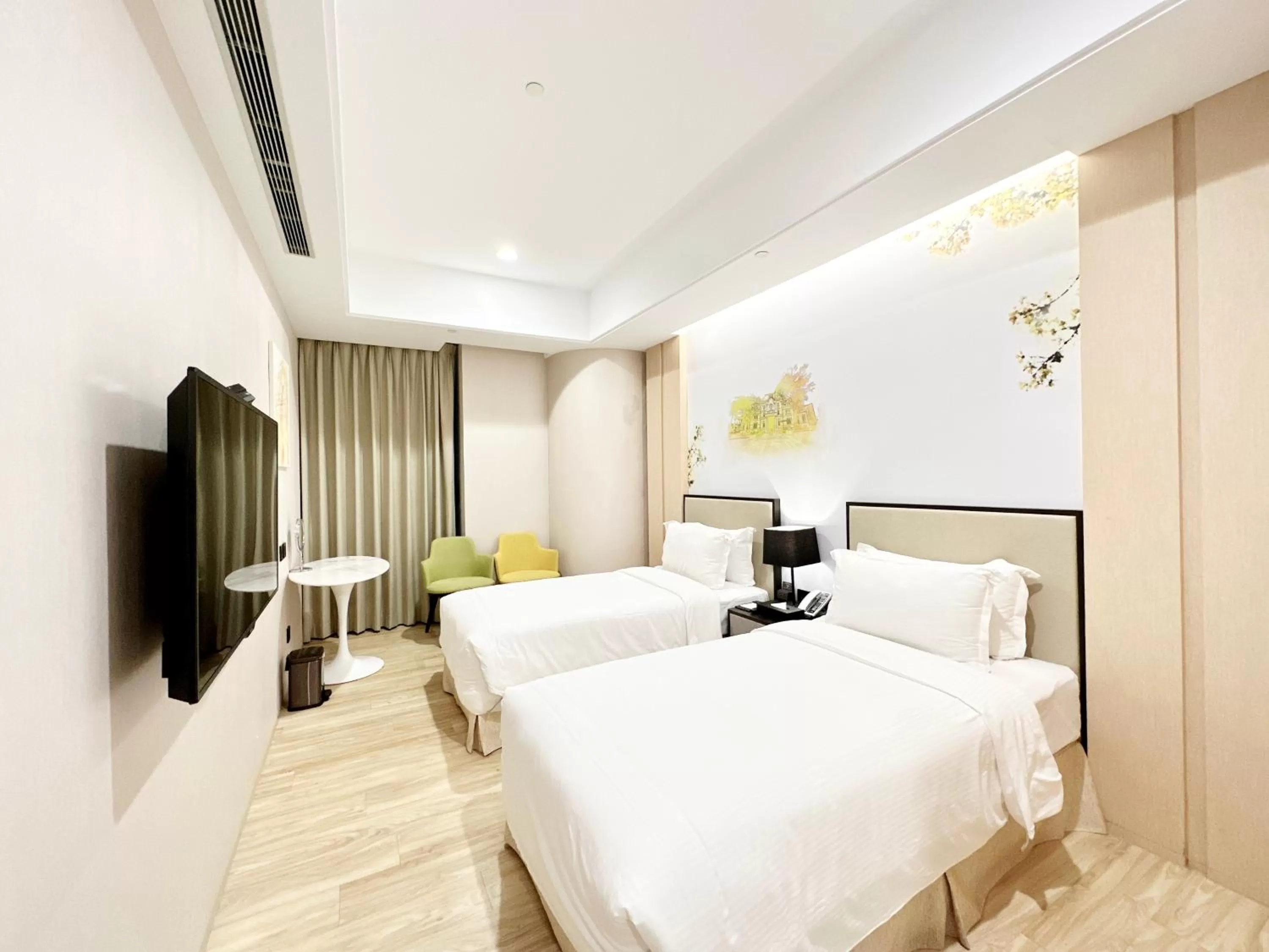 Bed in 台南星鑽國際商旅 Hua Hotel