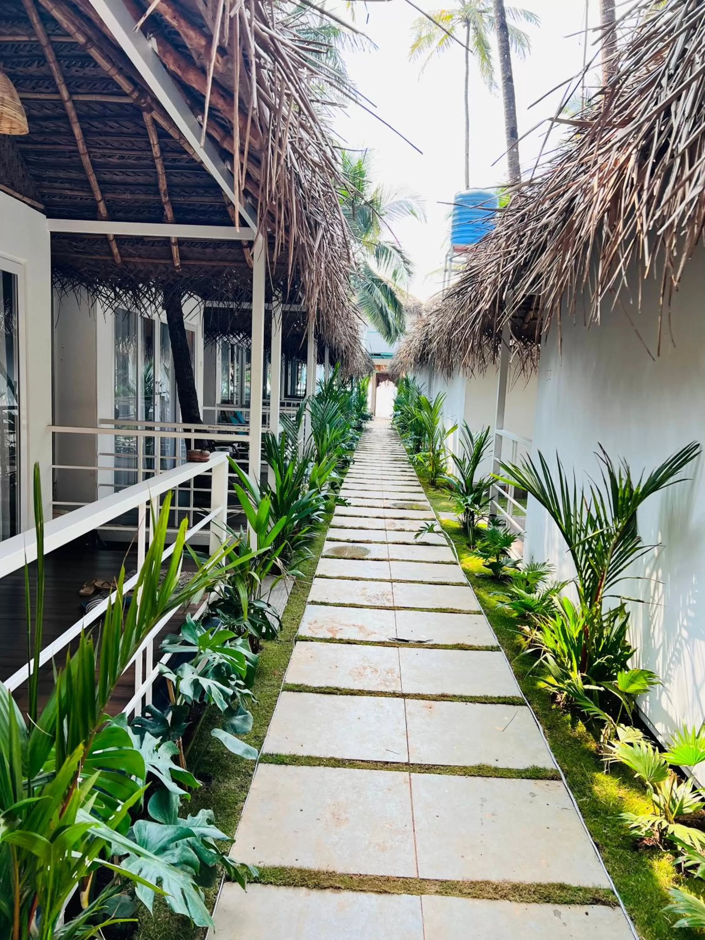 Garden view in The Shore beach resort