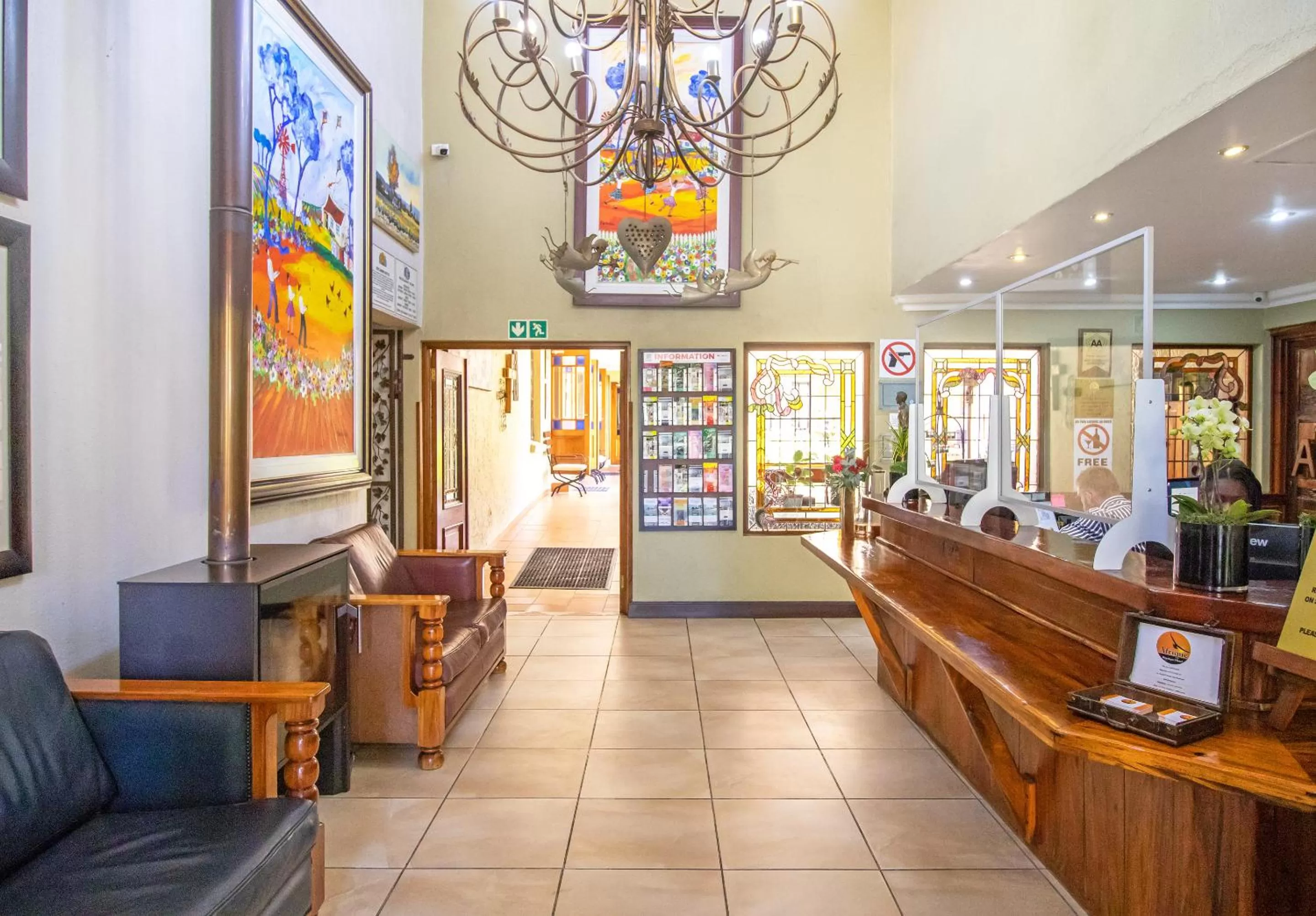 Lobby or reception in Afrique Boutique Hotel O.R. Tambo