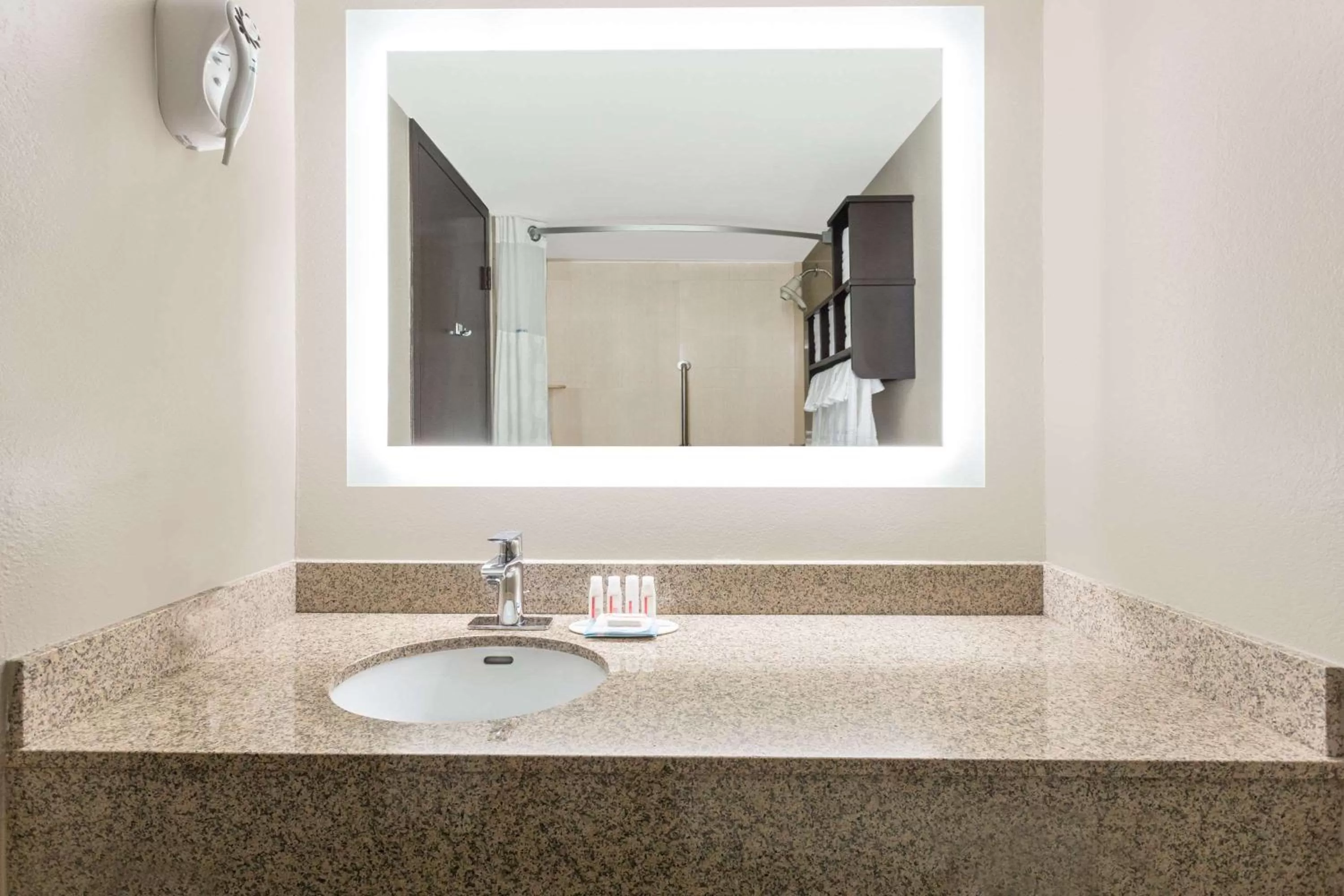 Bathroom in Ramada by Wyndham Tuscaloosa