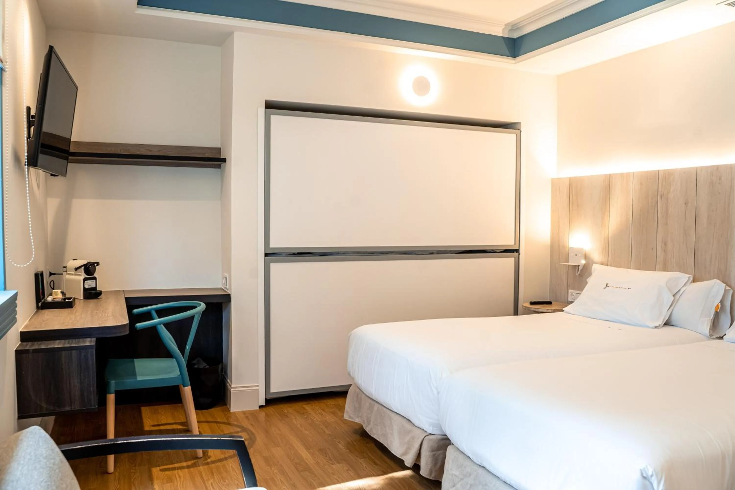 Bed in Hotel Rio Bidasoa