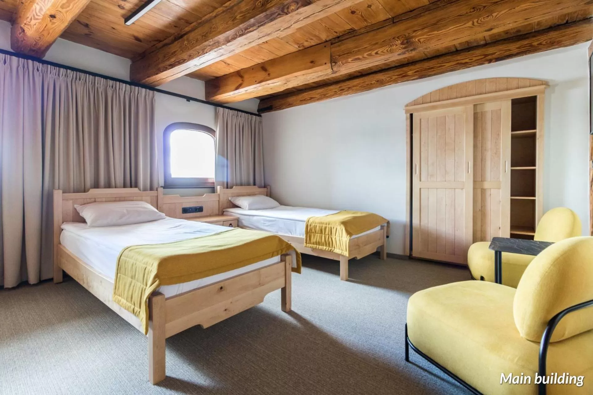 Bed in Hotel Spichrz