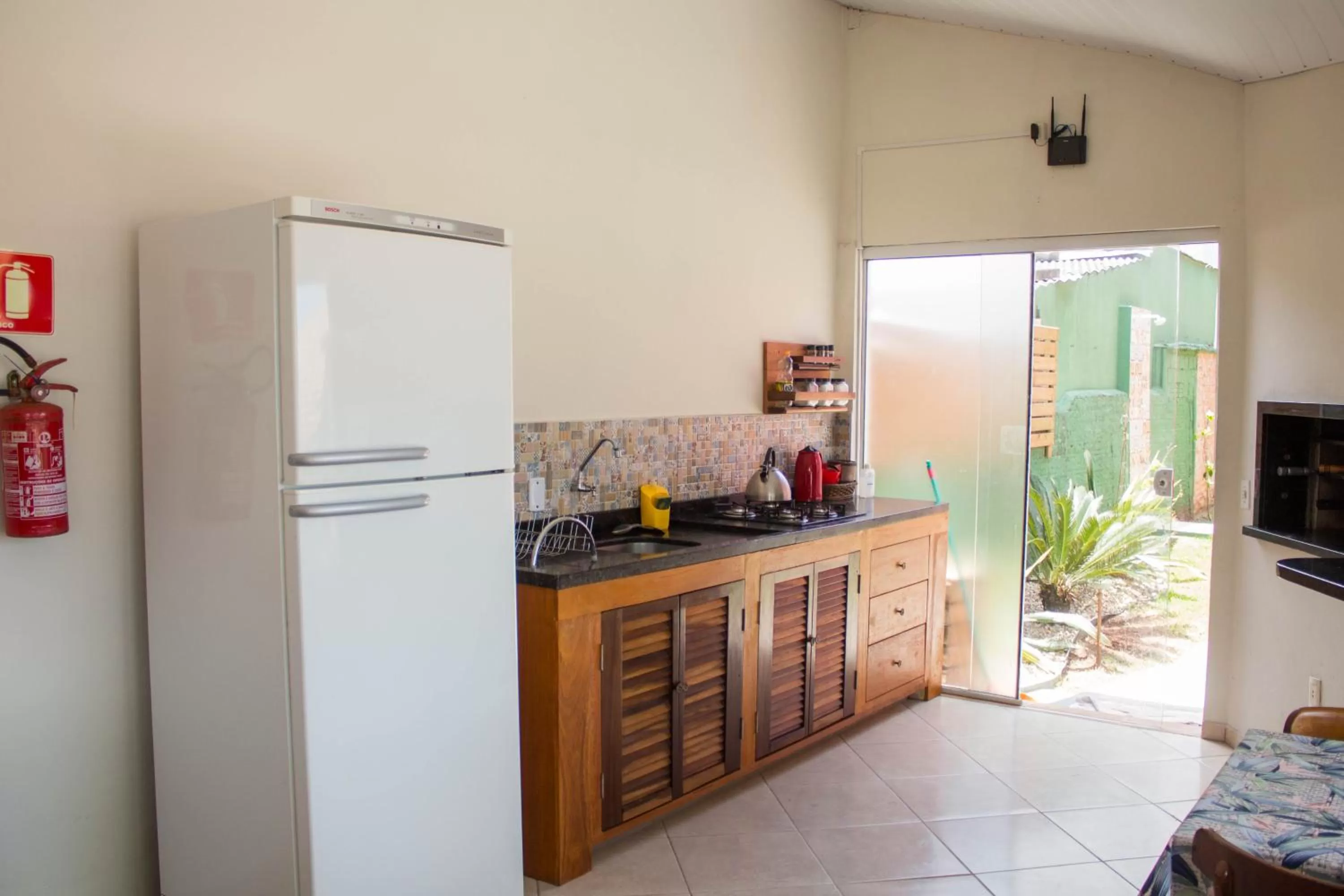 BBQ facilities in Pousada Estrelas no Mar Florianópolis