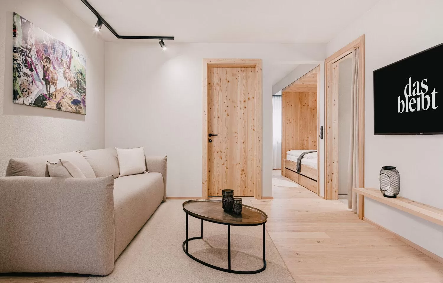 Bed in das bleibt Alpine Suites