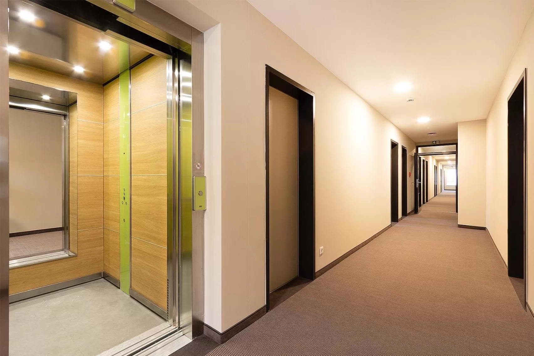 elevator in th Hotel Leipzig Messe