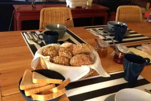 Continental breakfast in Lisbon Surf Villa