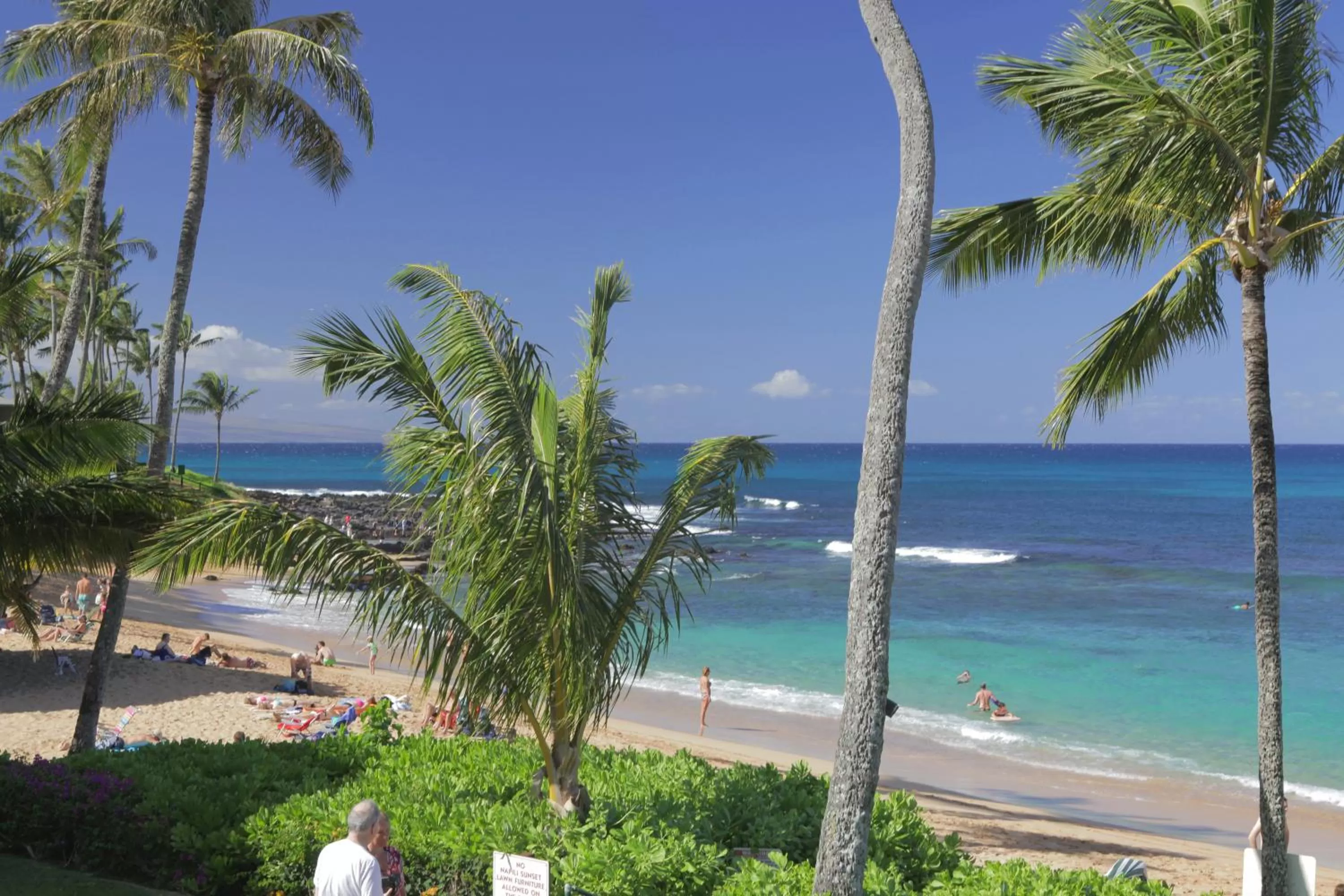 View (from property/room), Beach in Napili Sunset Beach Front Resort
