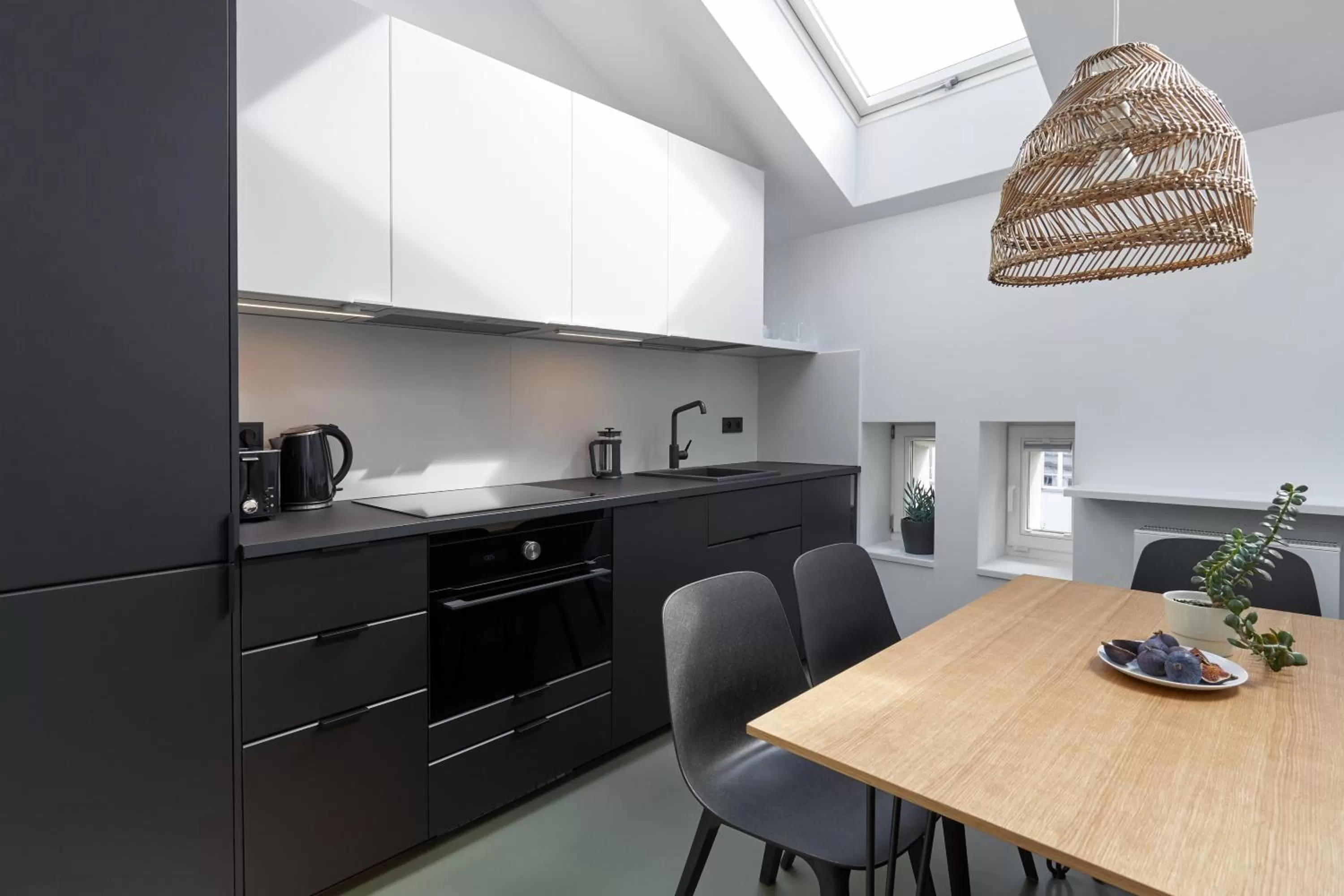 Kitchen or kitchenette in PLANTONIA Aparthotel