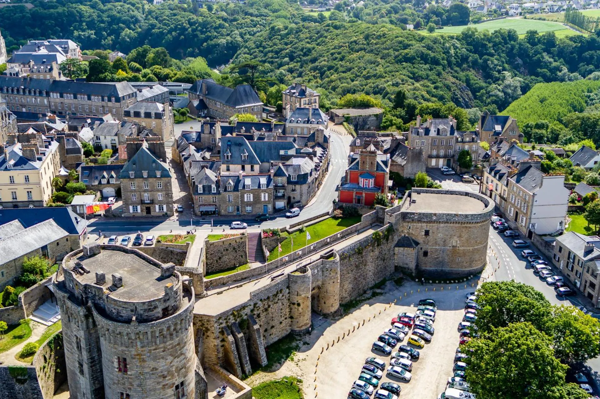 Bird's eye view in Hôtel du Château Dinan - Originals Boutique