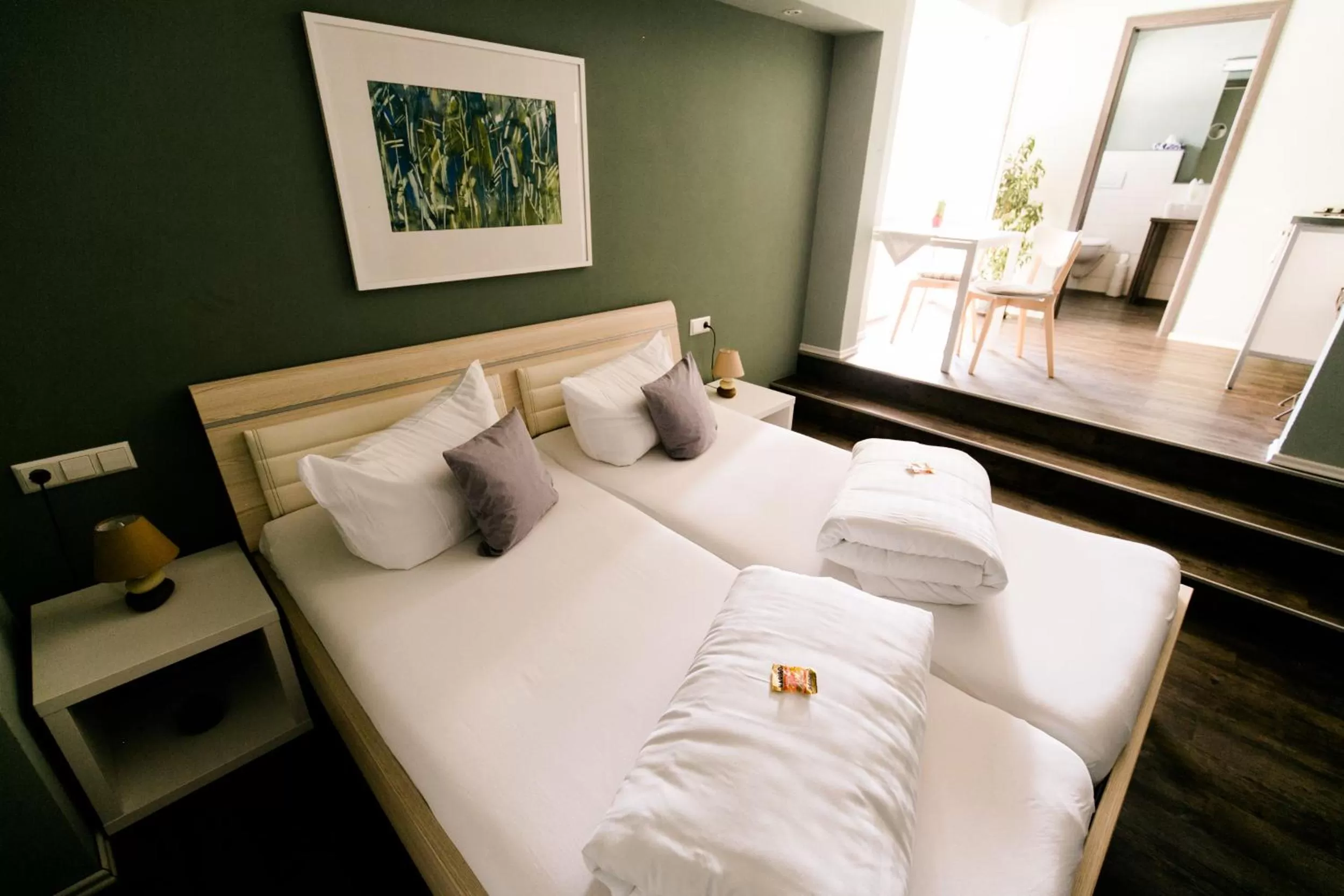 Bed in Burgers Hotel