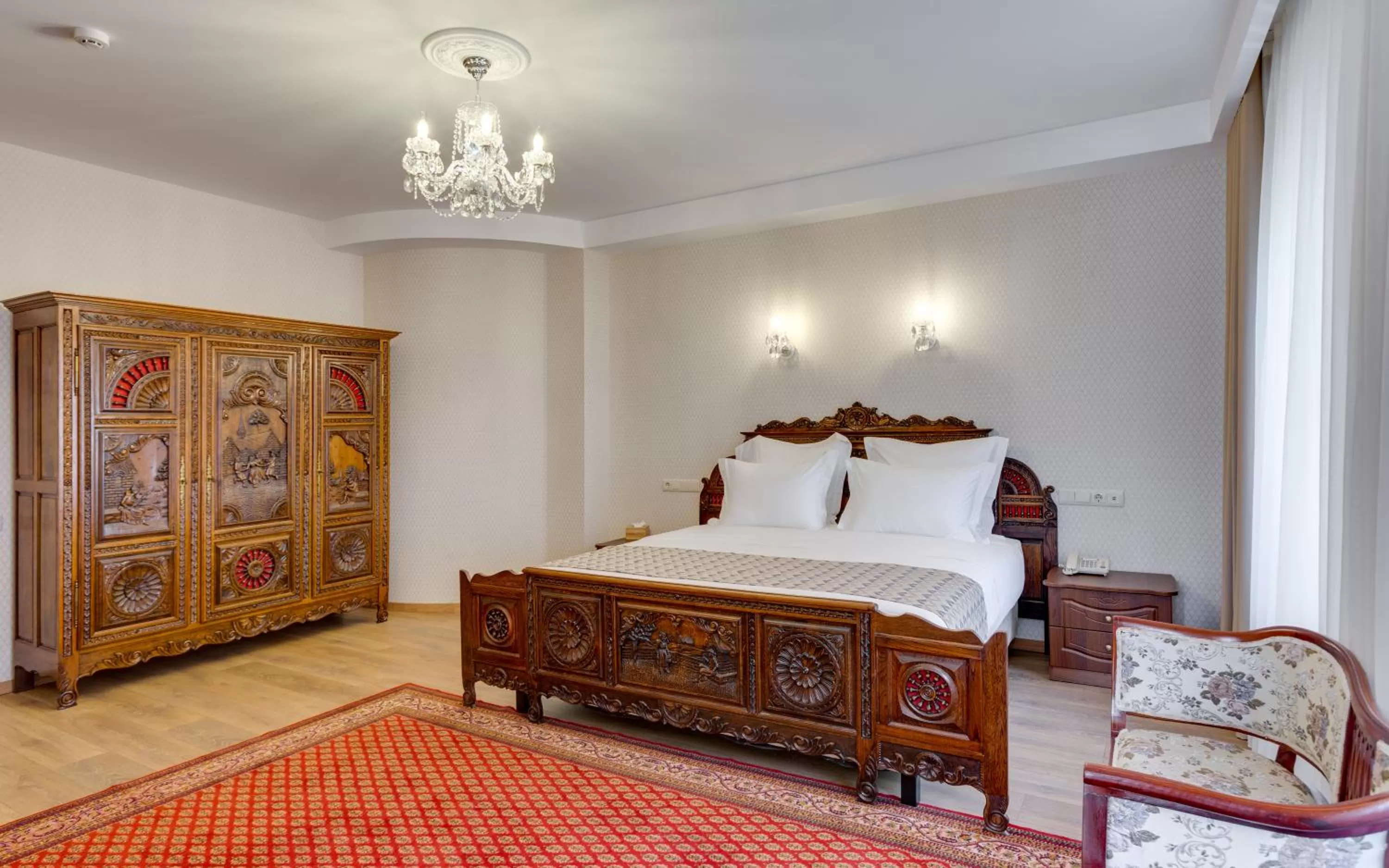 Bed in Mukhrantubani Boutique Hotel