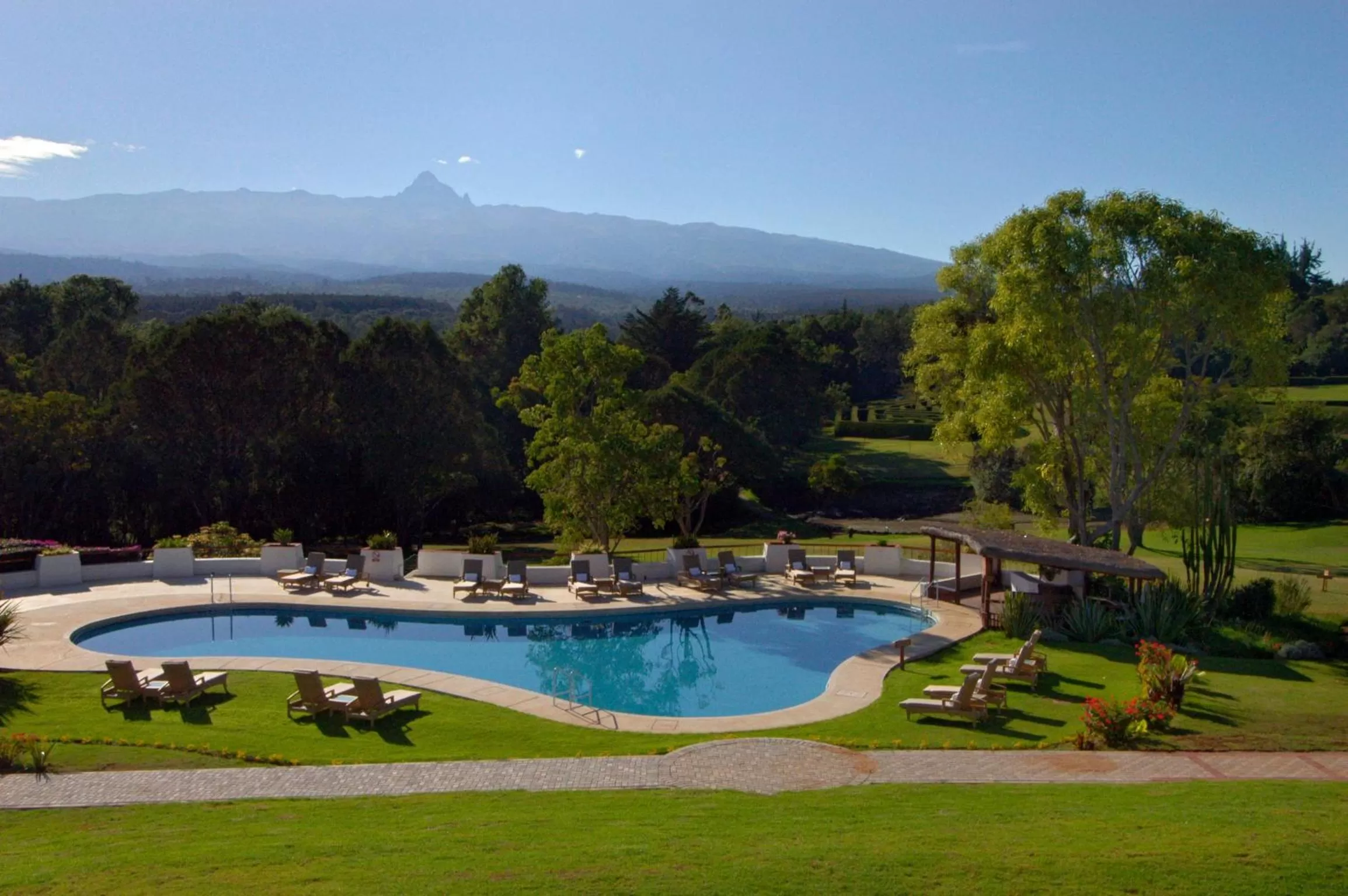 Swimming pool in Fairmont Mount Kenya Safari Club
