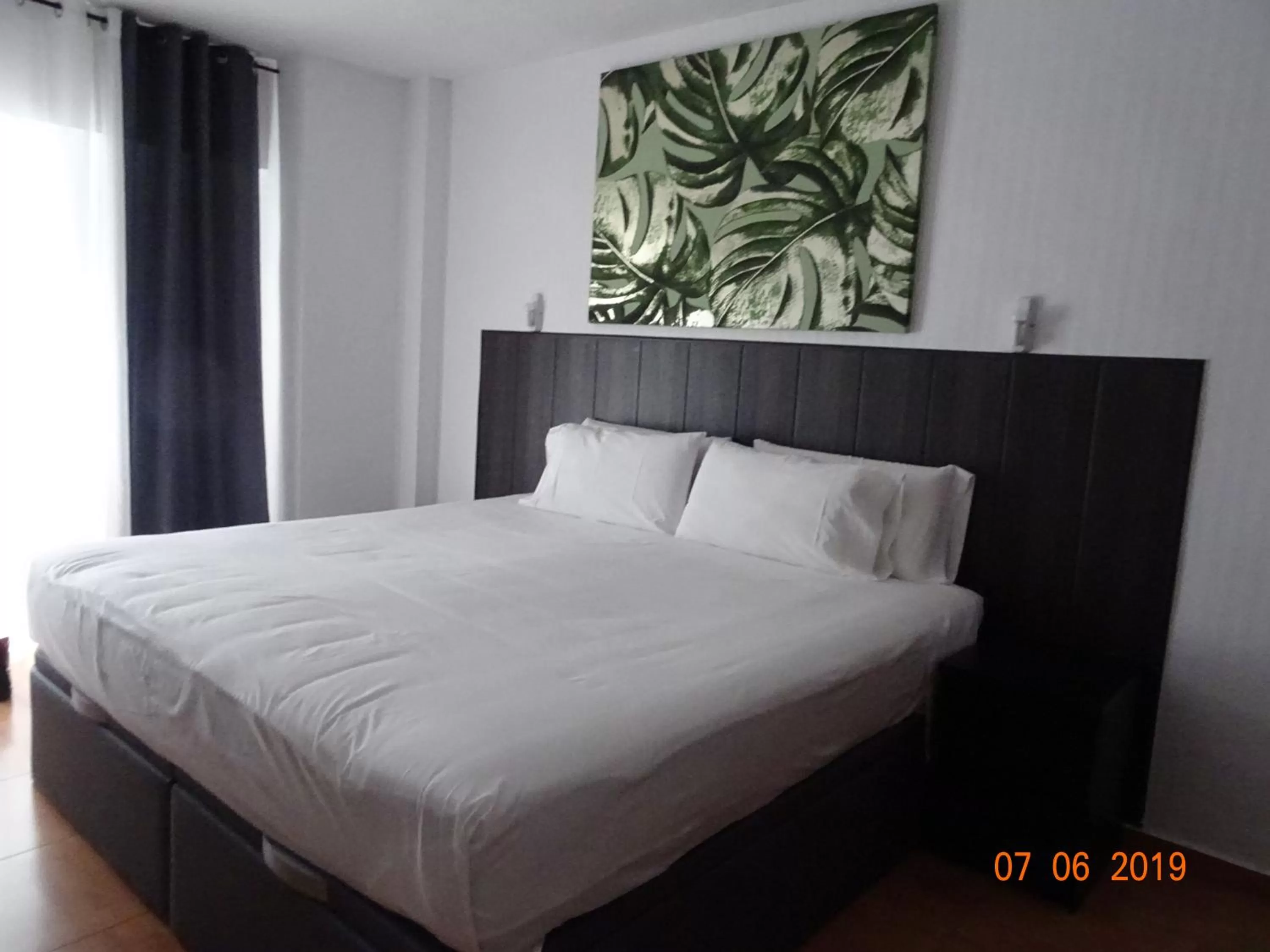 Bed in Hotel Carlos III