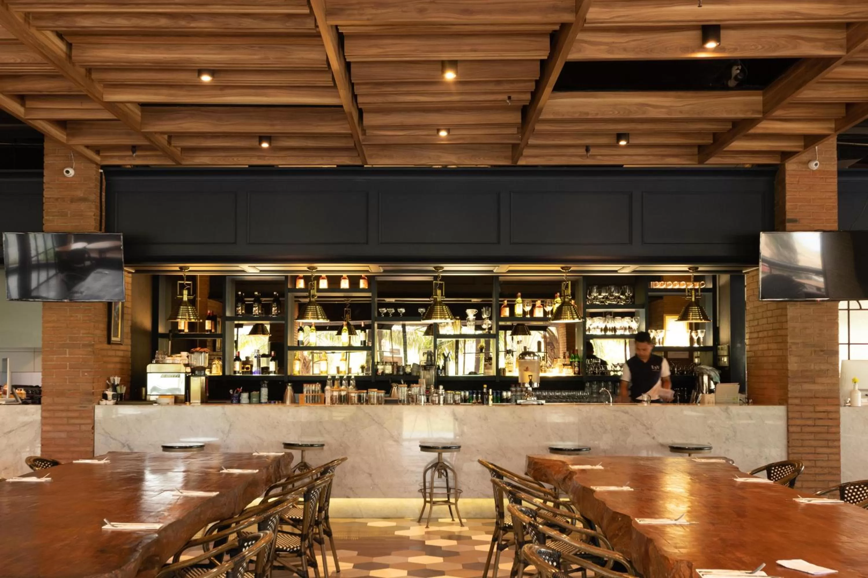 Lounge or bar in Antero Hotel Jababeka Cikarang