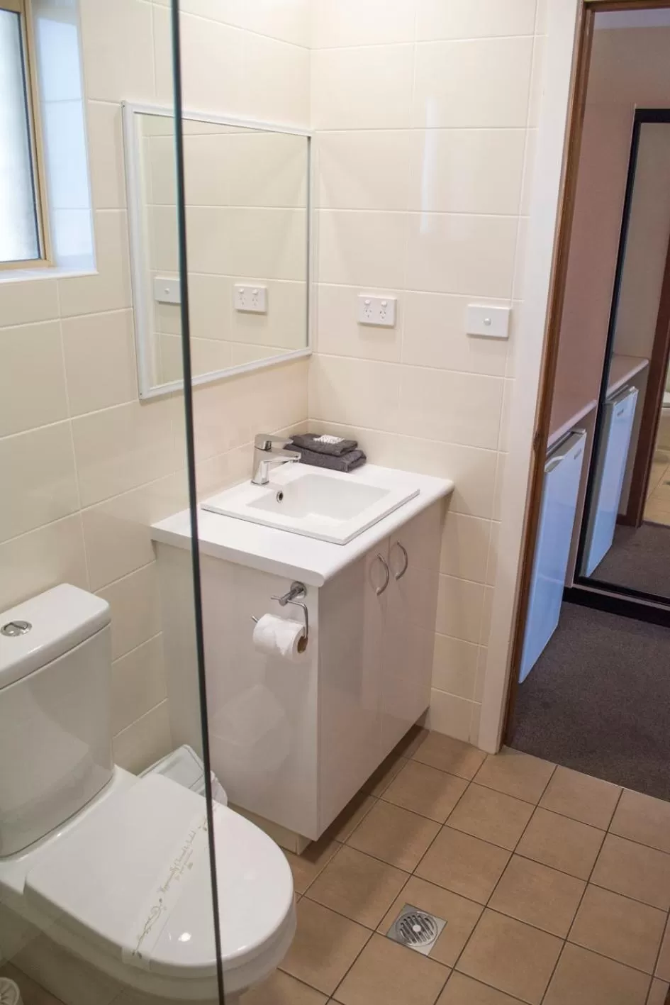 Bathroom in Highway Inn Motel