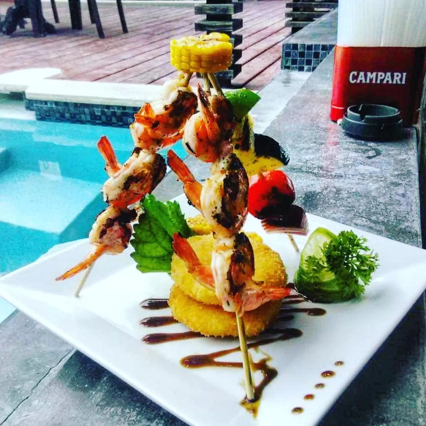 Food close-up in PUR Boutique Cabanas, Adults Only