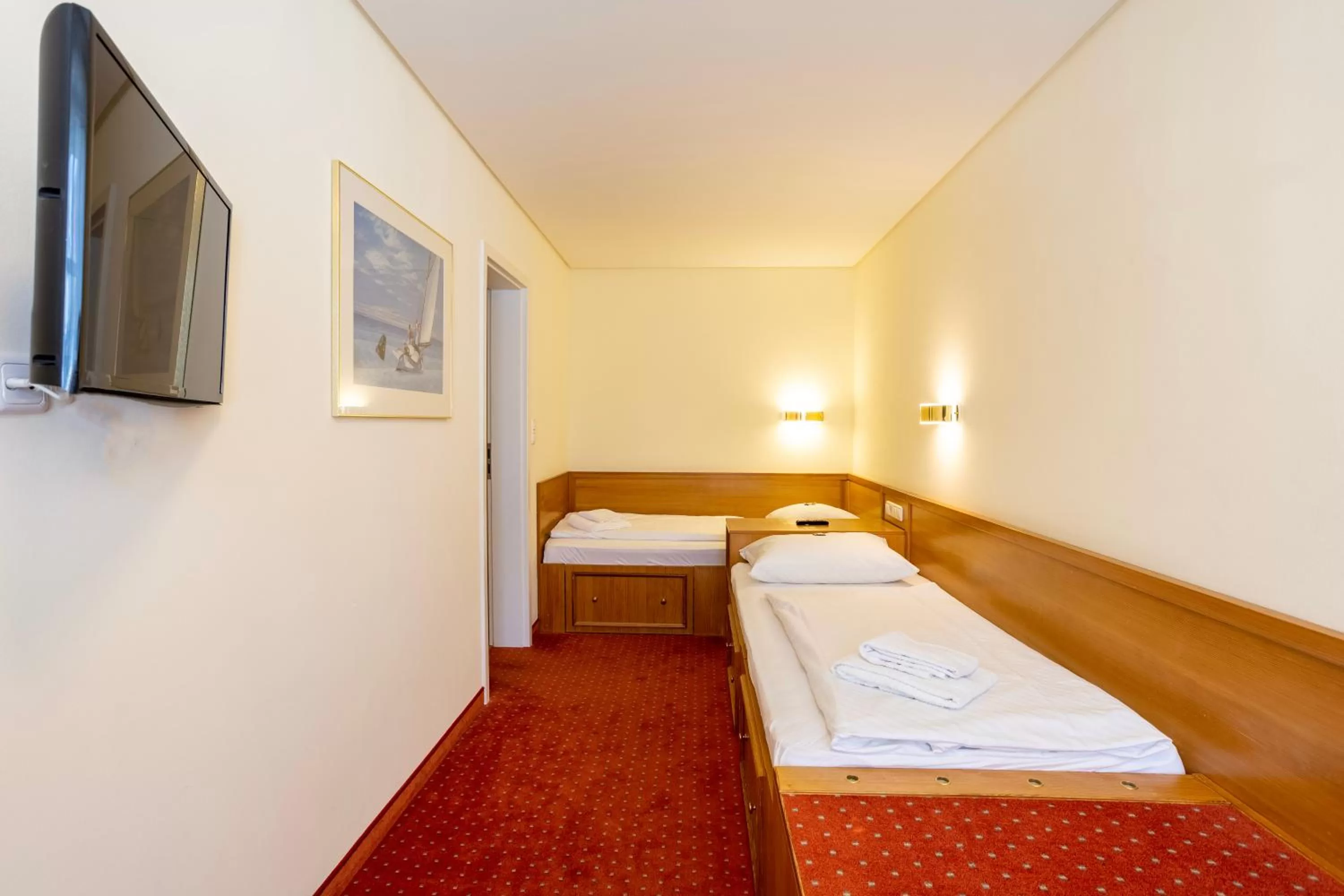 Bed in Ringhotel Warnemünder Hof