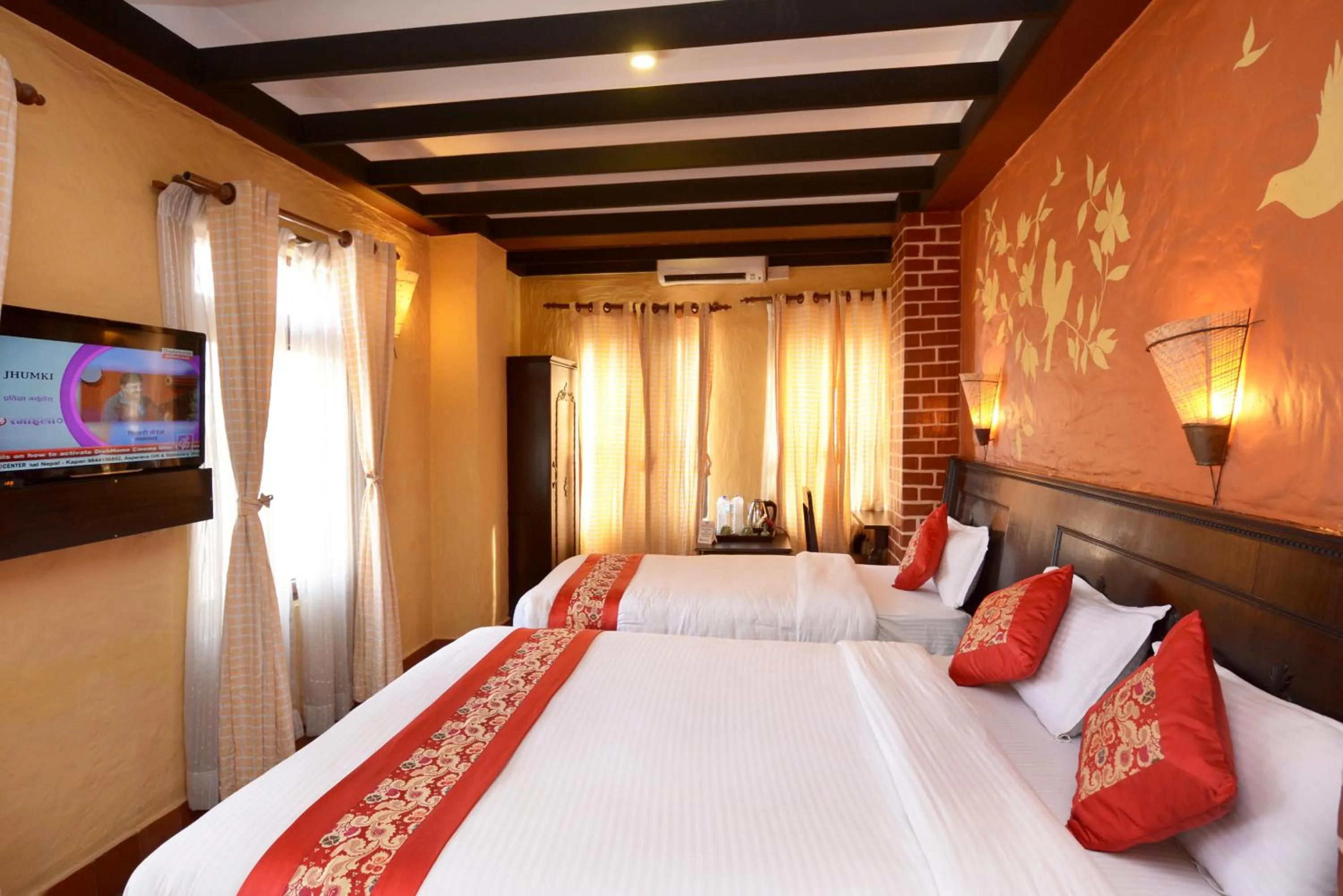 Bed in Kasthamandap Boutique Hotel