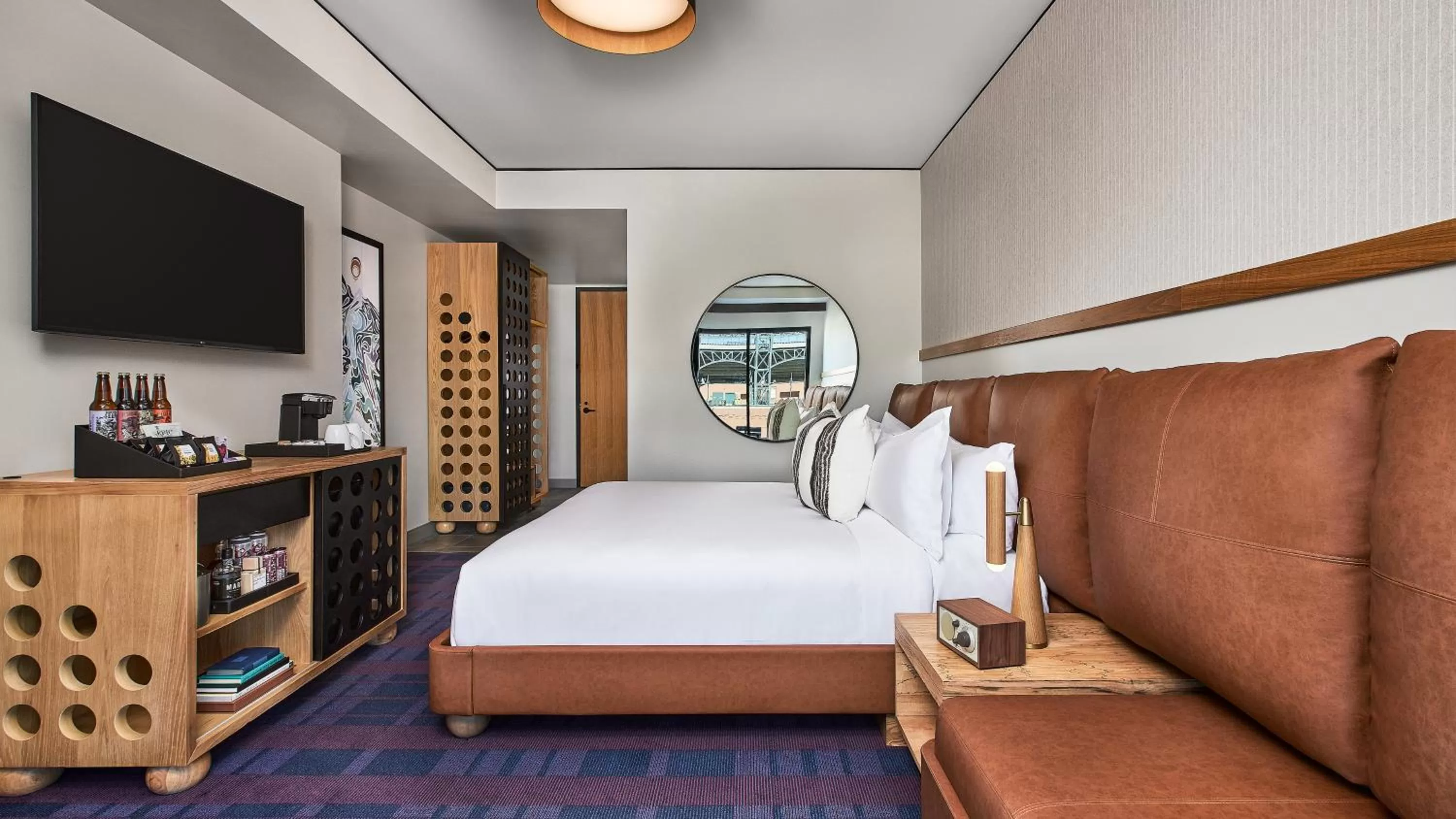 Bed in The Rally Hotel at McGregor Square