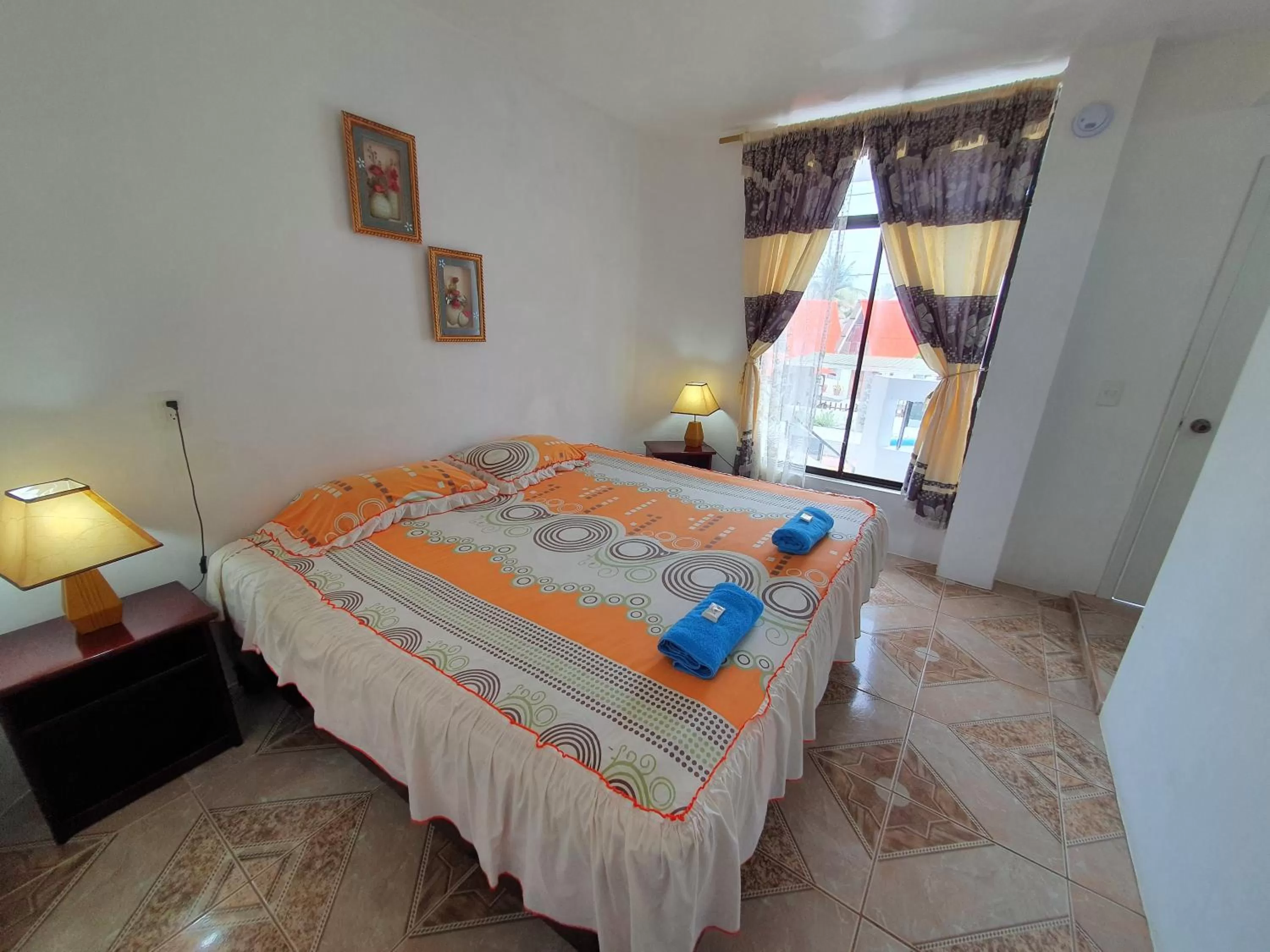 Bed in Hostal Cerro Azul