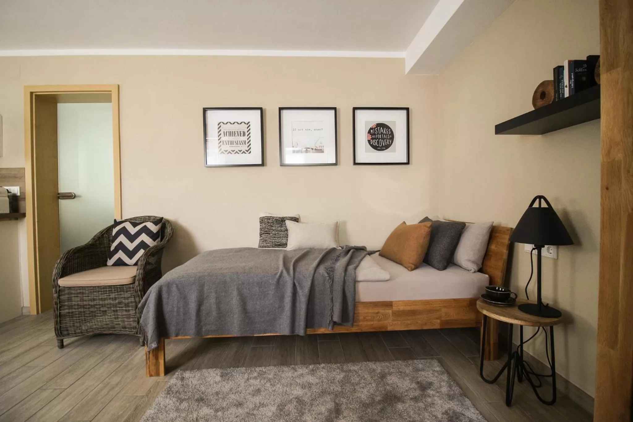 Bed in Das Kornburg-Quartier