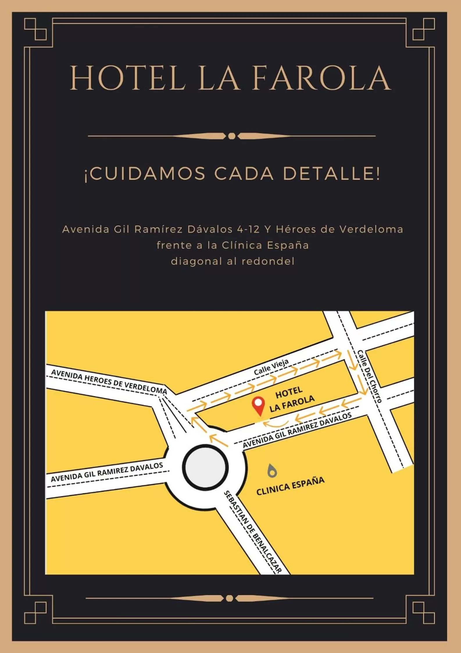 Location, Floor Plan in Hotel La Farola