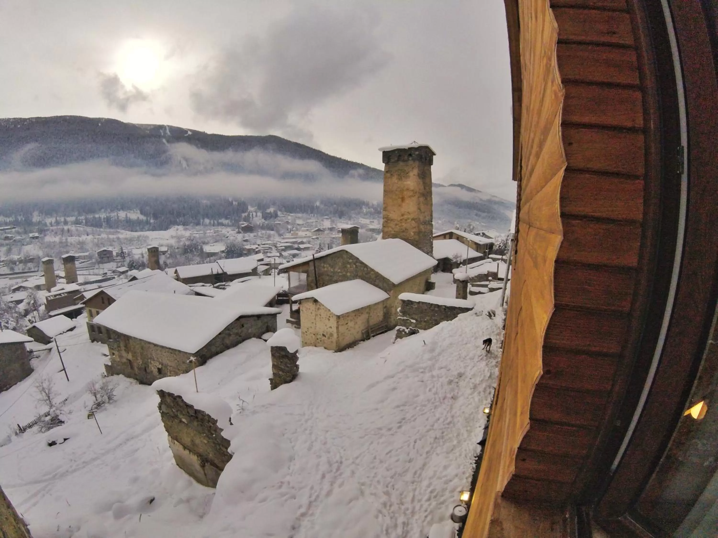 Winter in Hotel Old House Mestia