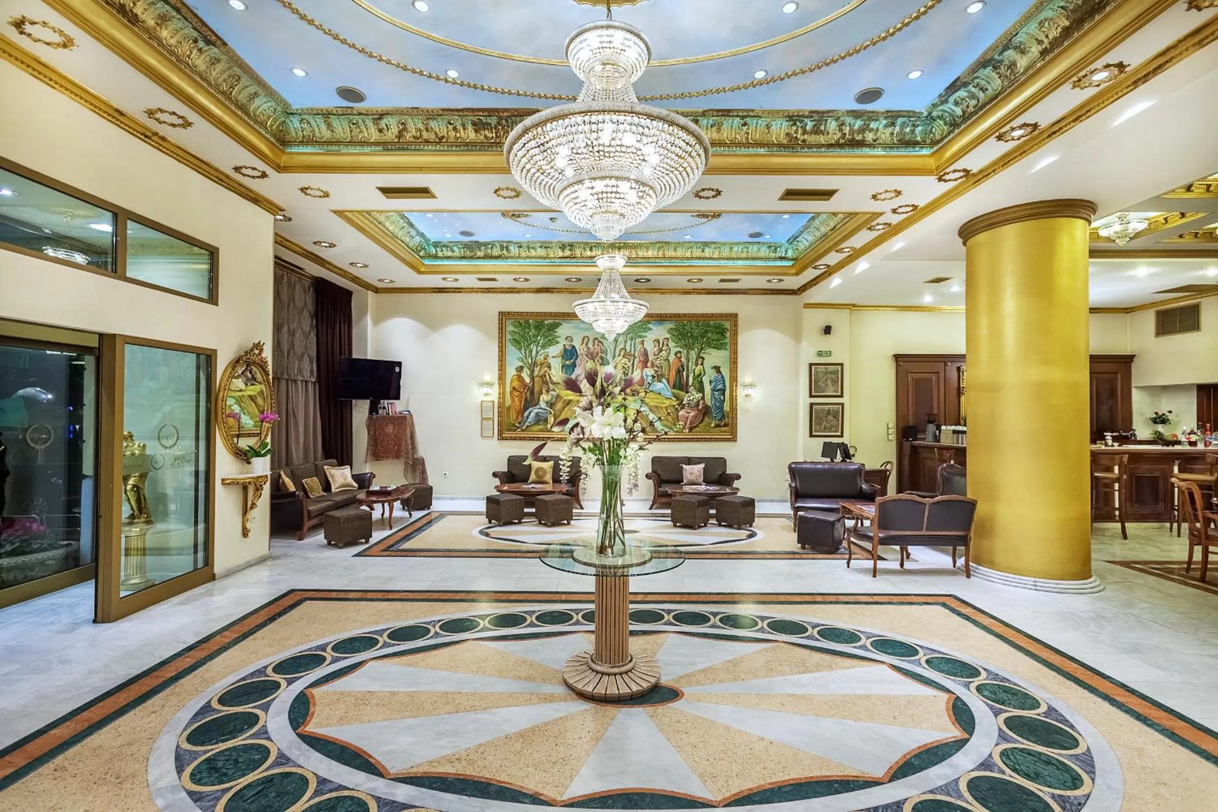 Lobby or reception in Imperial Palace Classical Hotel Thessaloniki